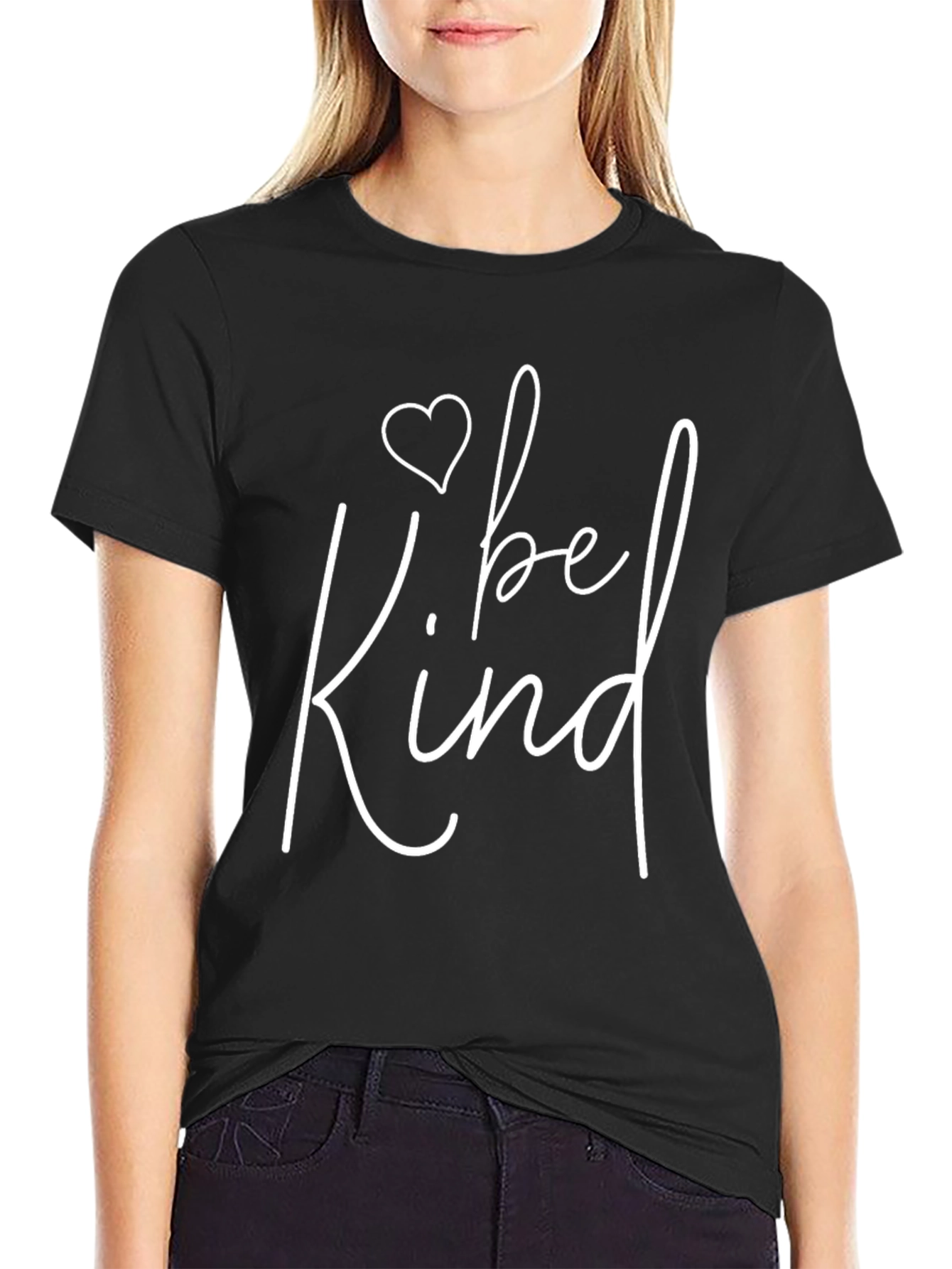 Camiseta Negra Be Kind para Hombre