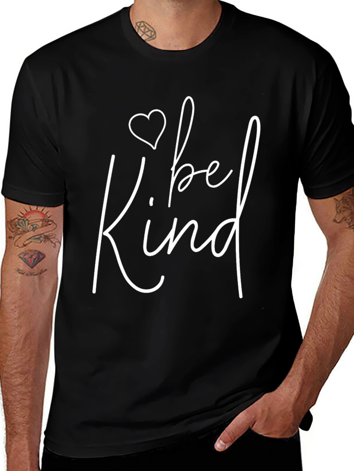 Camiseta Negra Be Kind para Hombre