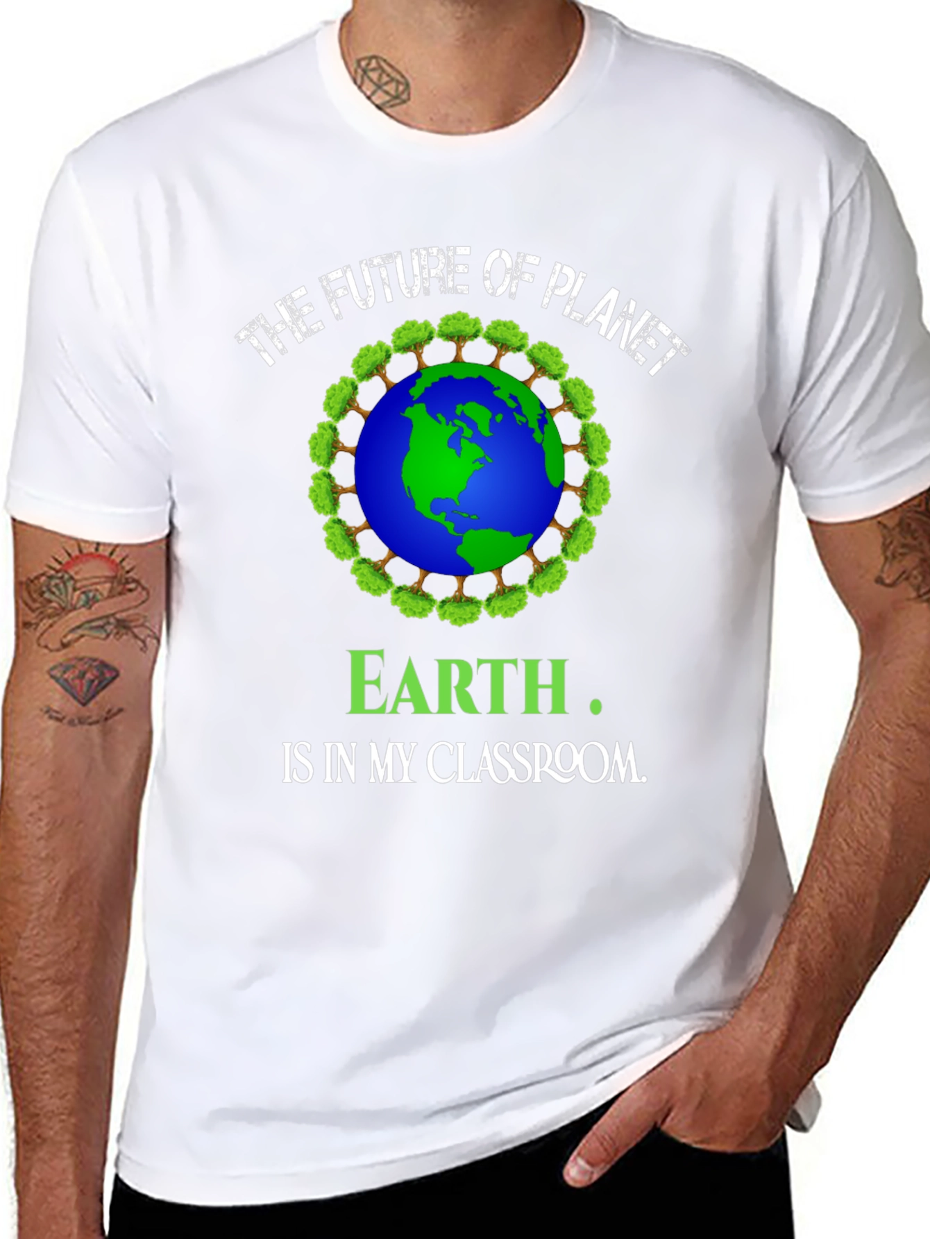 Camiseta Hombre El Futuro del Planeta Tierra