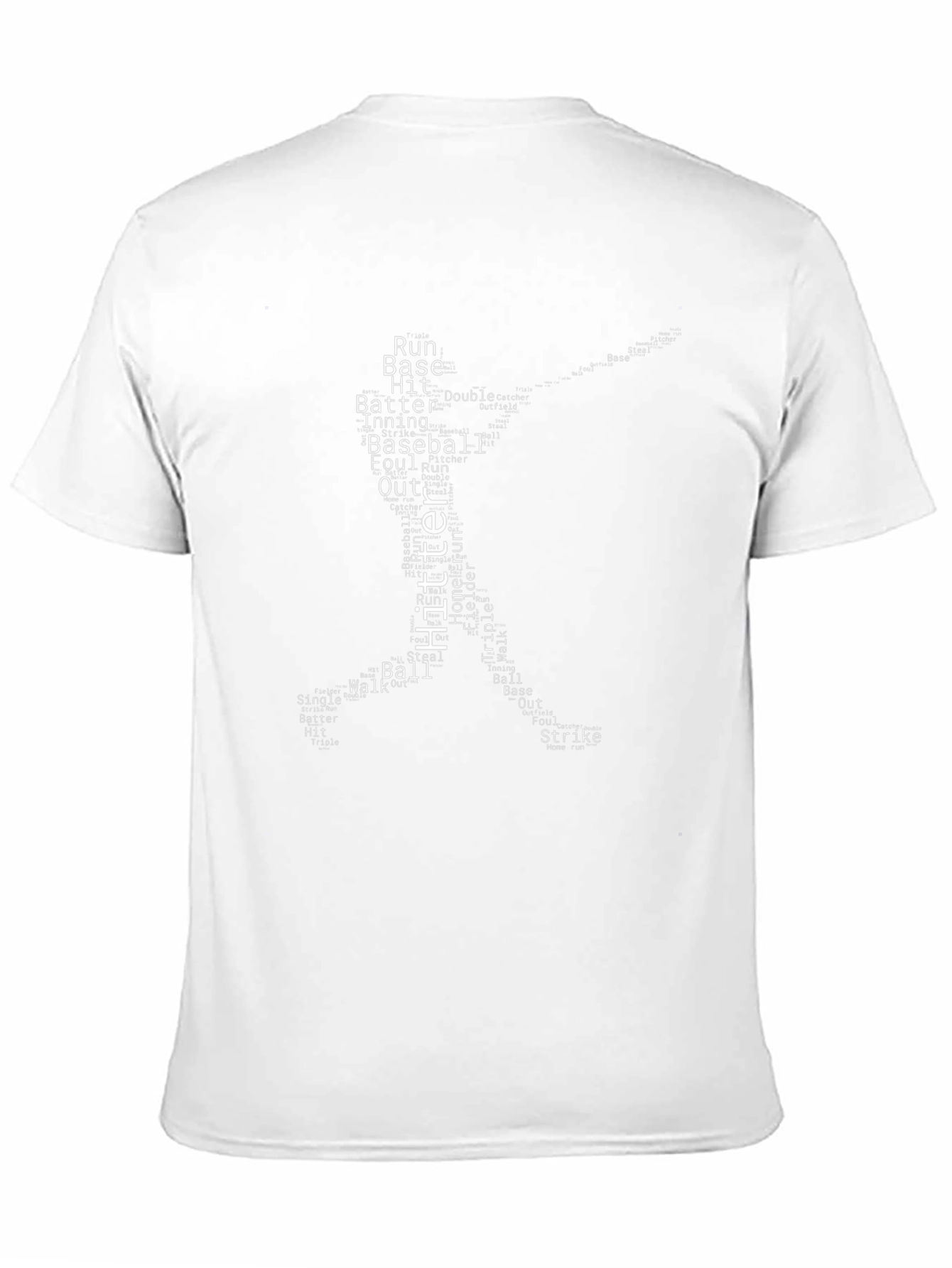 Camiseta Negra Beisbol Palabras Deportivas