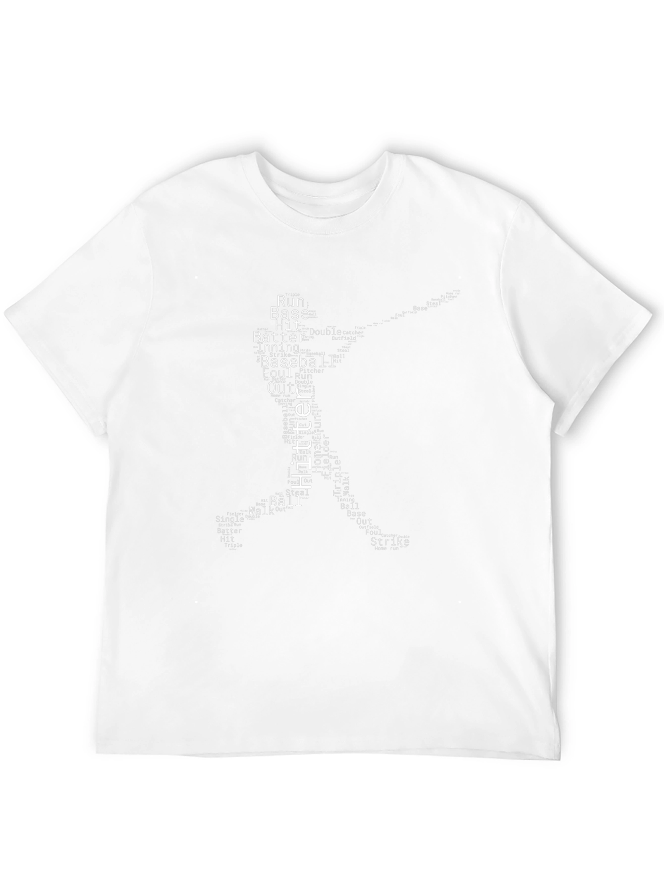 Camiseta Negra Beisbol Palabras Deportivas