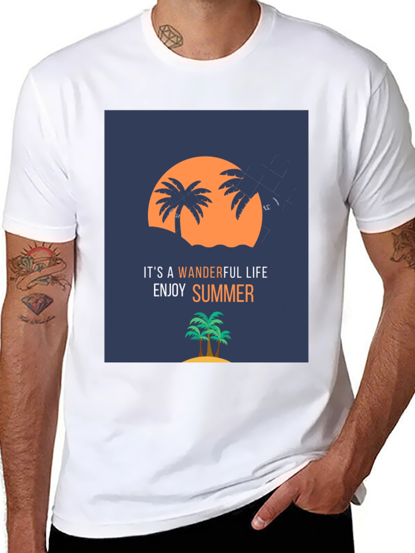 Camiseta Negra Verano Wonderful Life