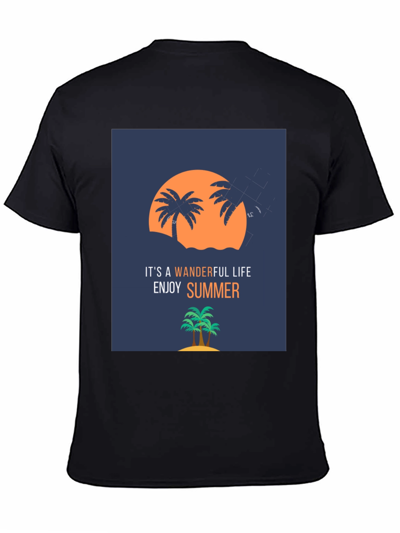 Camiseta Negra Verano Wonderful Life