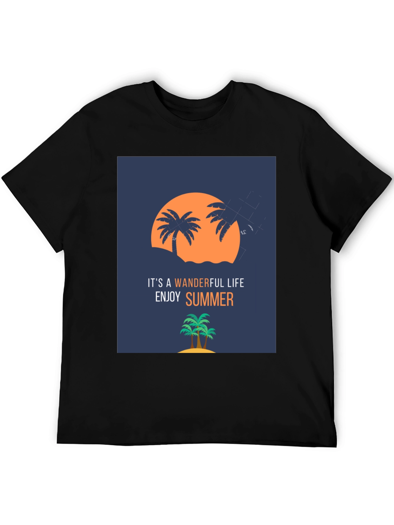 Camiseta Negra Verano Wonderful Life
