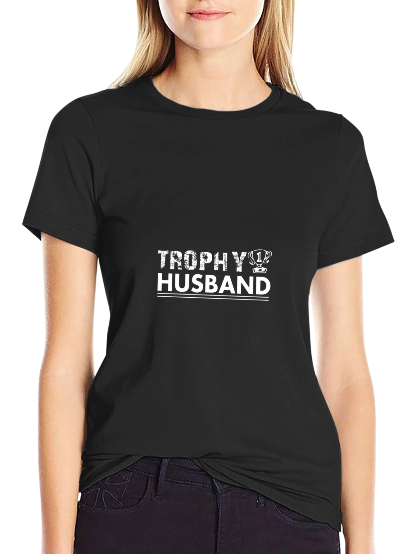 Camiseta Hombre: Trofeo de Marido Divertida y Original
