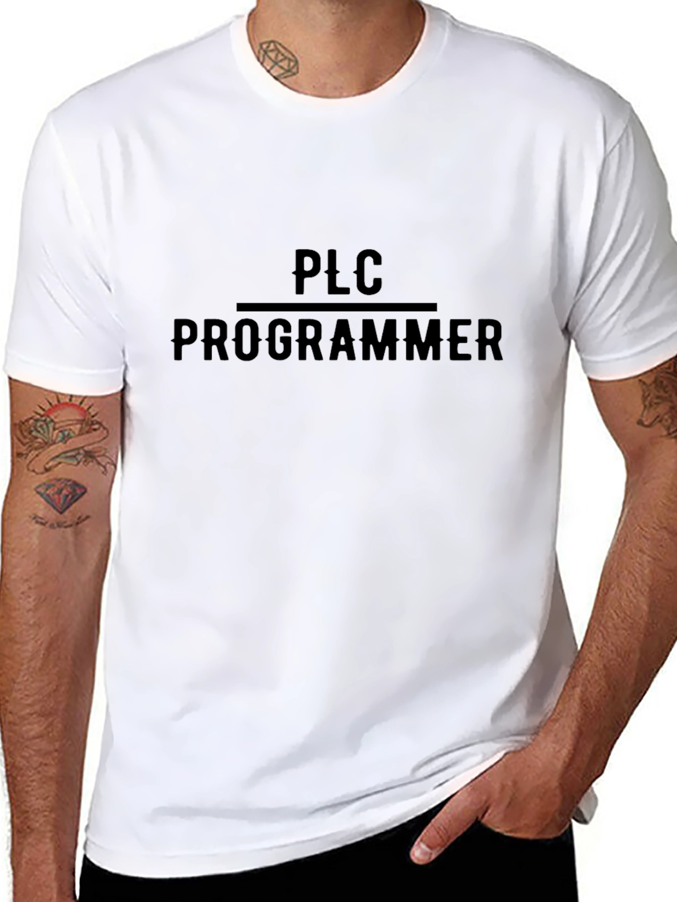 Camiseta Negra PLC Programmer