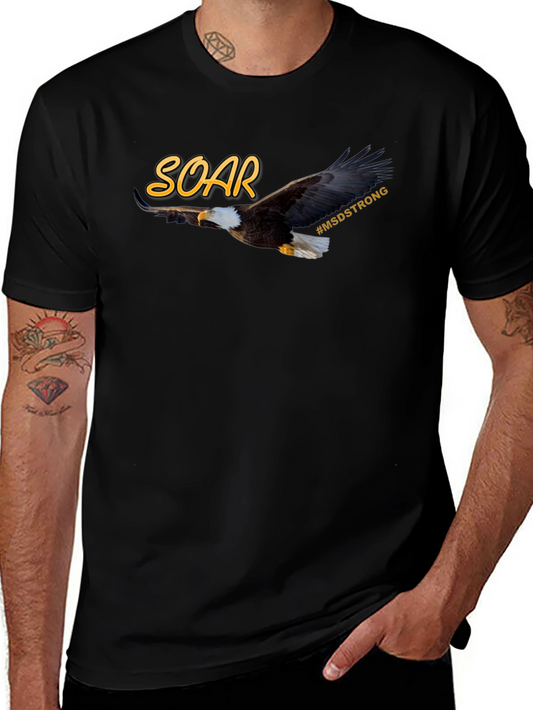 Camiseta Negra SOAR MSD Strong Águila