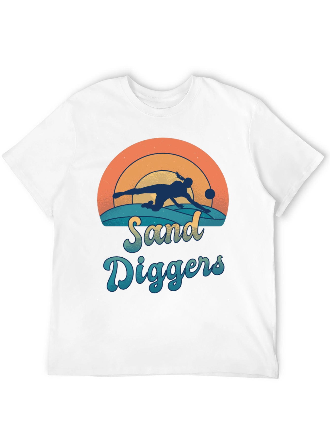 Camiseta Negra Sand Diggers Estilo Retro