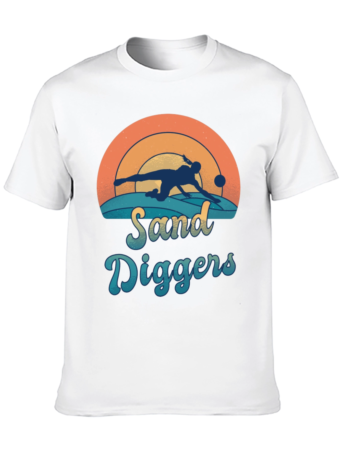 Camiseta Negra Sand Diggers Estilo Retro