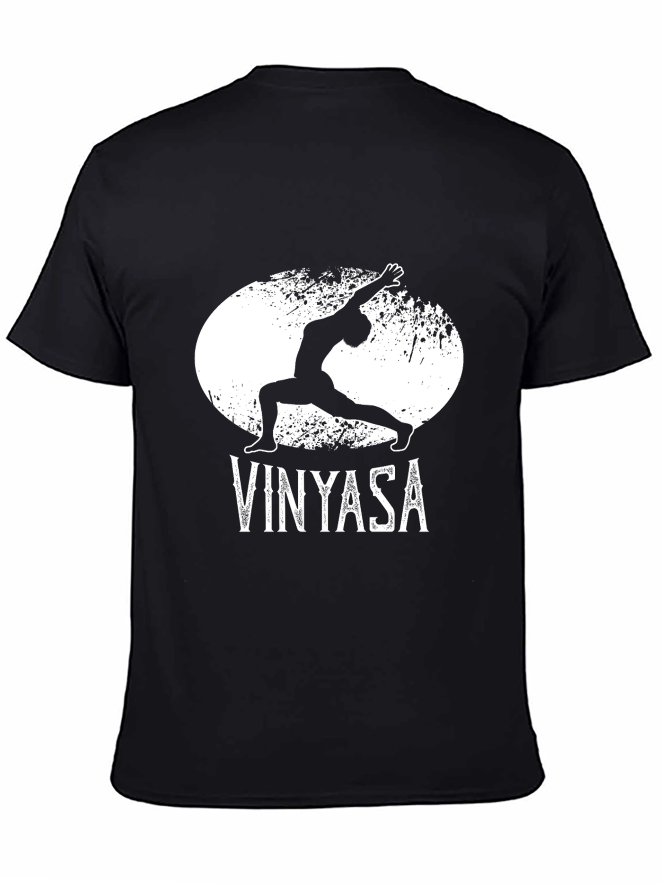 Camiseta Negra Vinyasa Yoga para Hombre