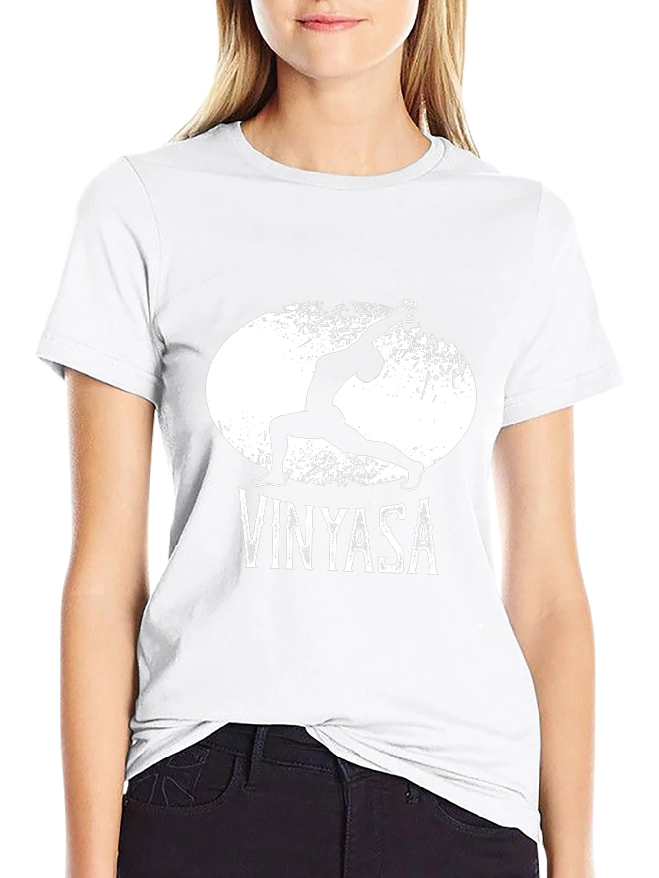 Camiseta Negra Vinyasa Yoga para Hombre