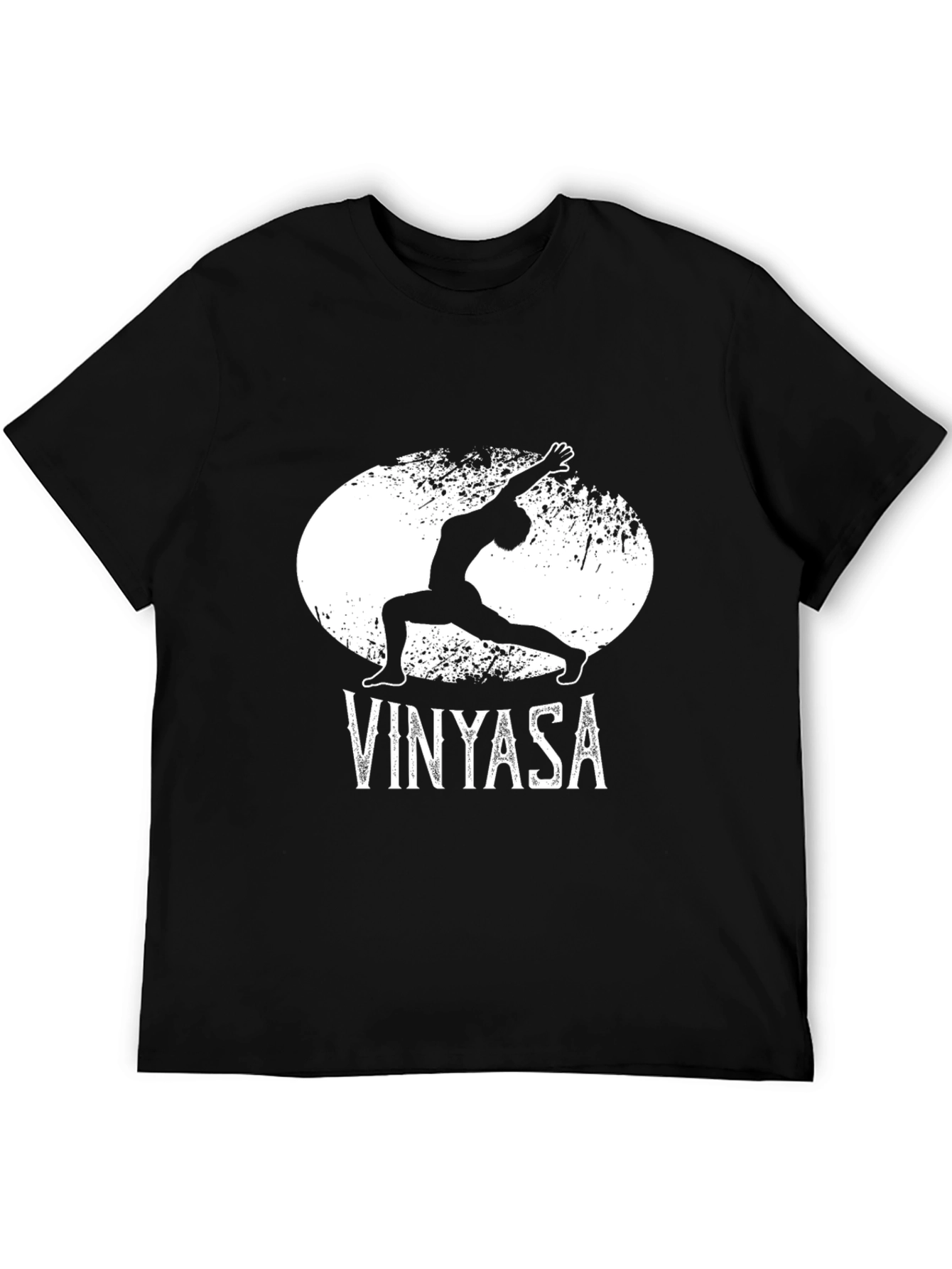 Camiseta Negra Vinyasa Yoga para Hombre