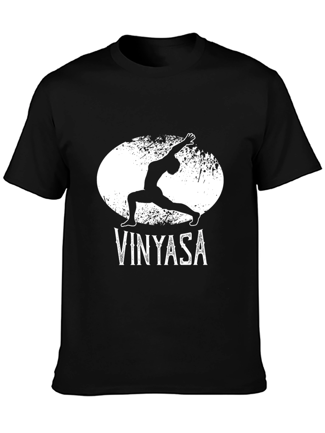 Camiseta Negra Vinyasa Yoga para Hombre