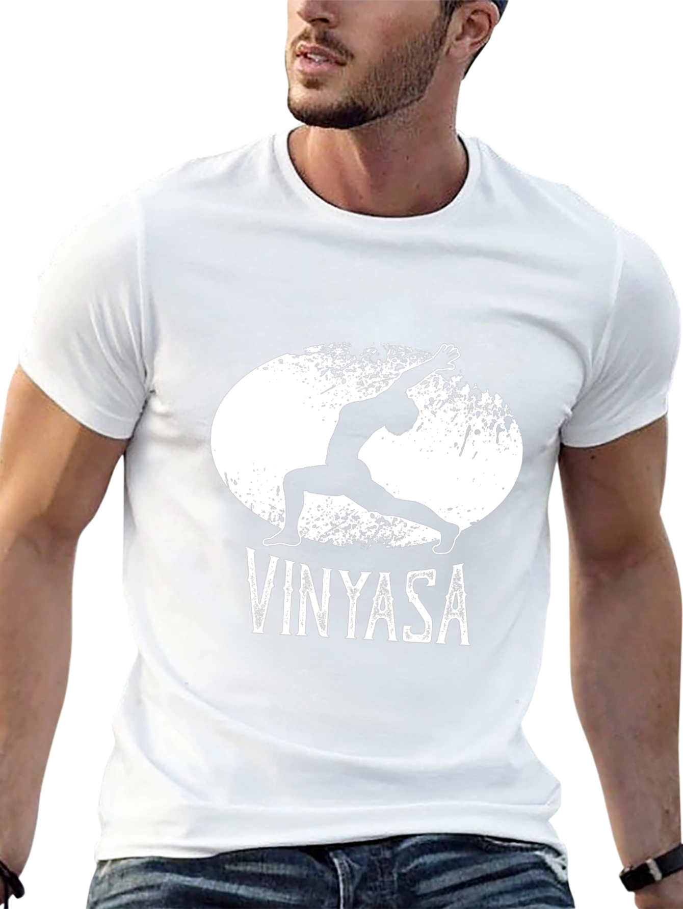 Camiseta Negra Vinyasa Yoga para Hombre