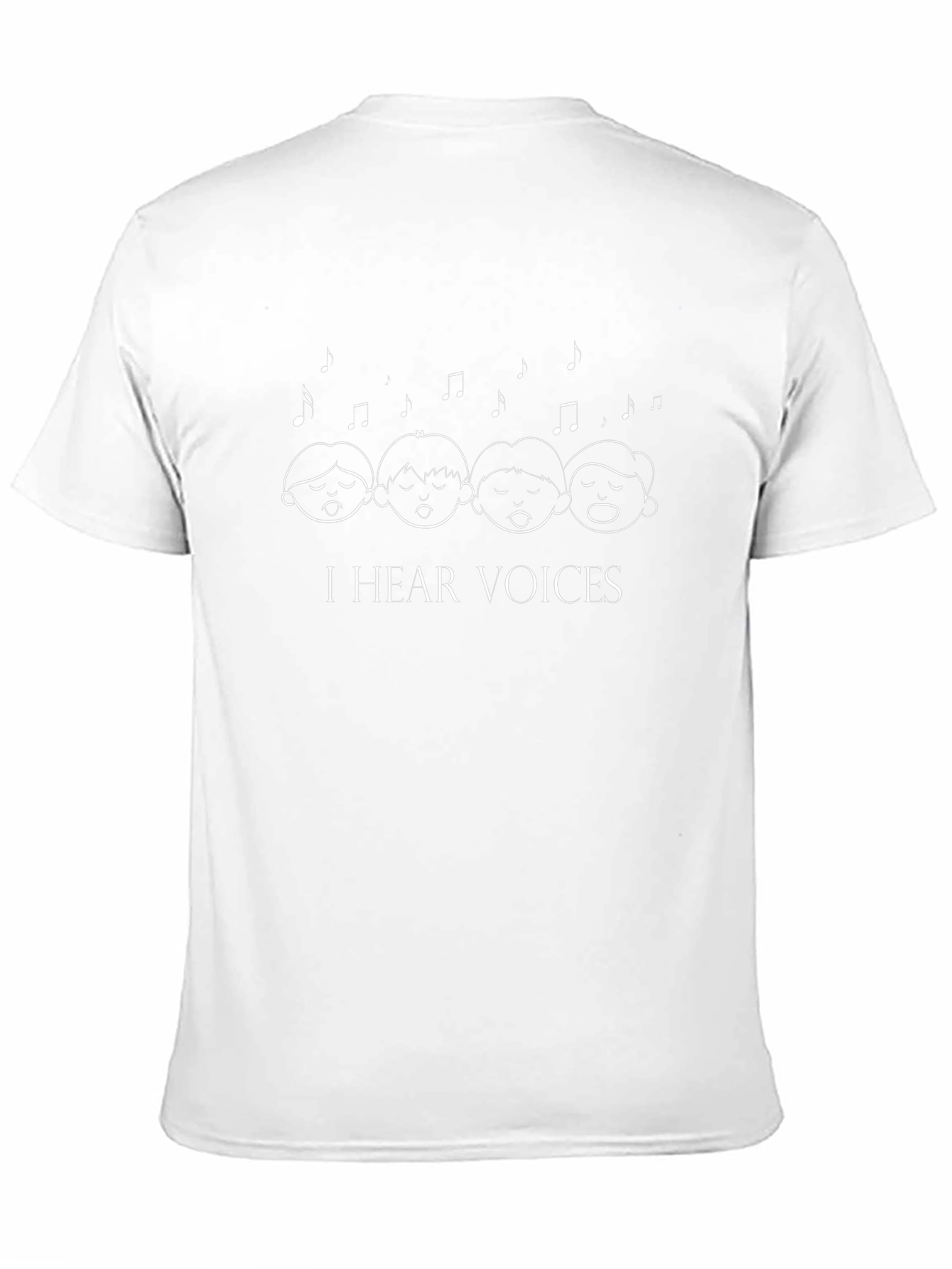 Camiseta Negra I Hear Voices Música