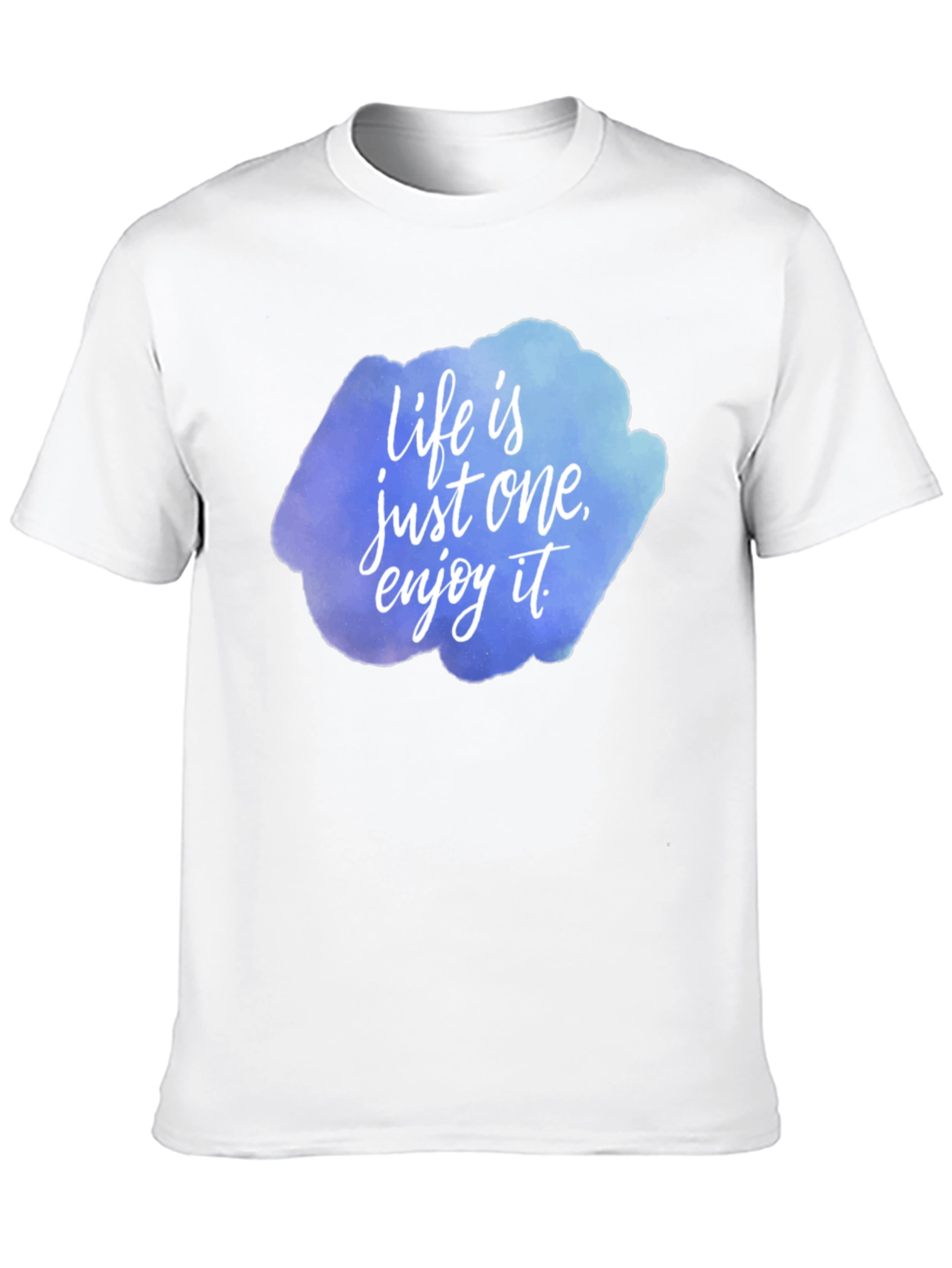 Camiseta Negra con Estampado Life is just one