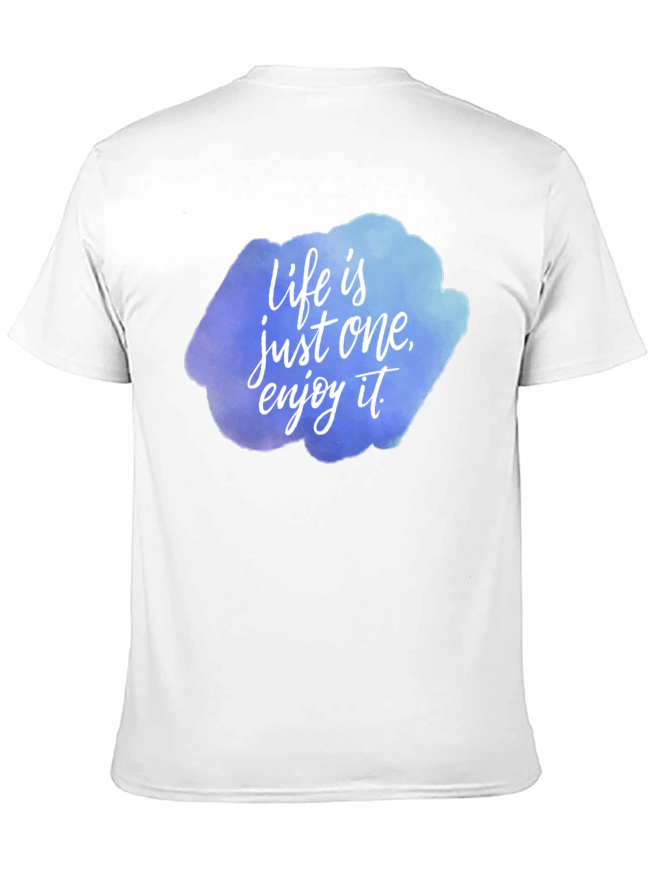 Camiseta Negra con Estampado Life is just one