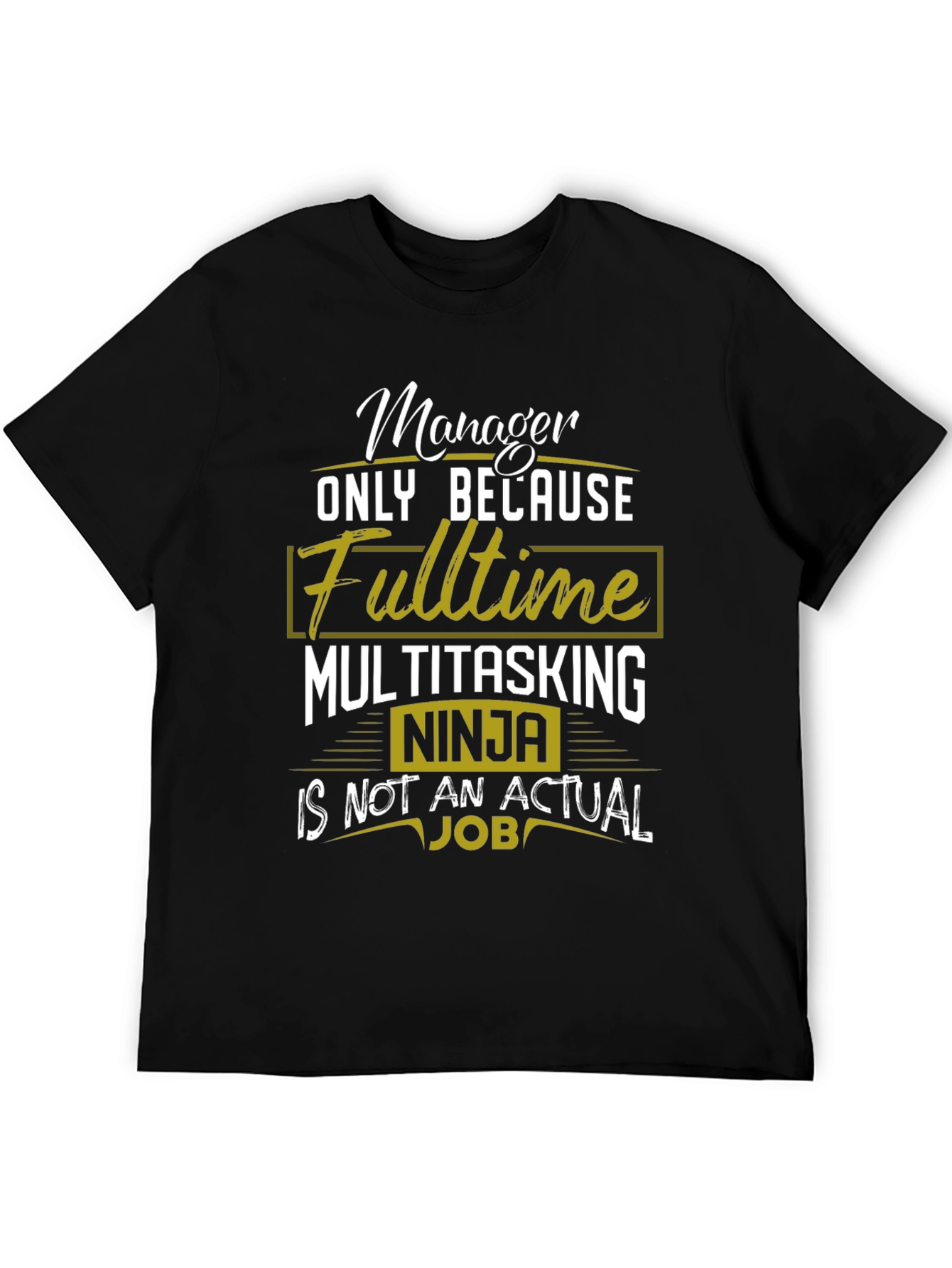 Camiseta Negra Manager Multitasking Ninja