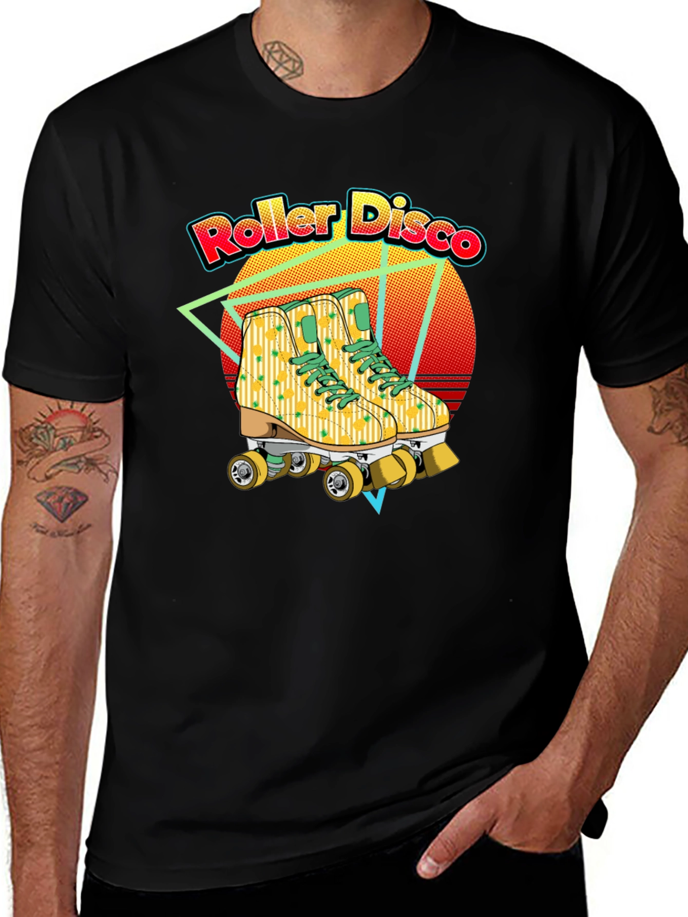 Camiseta Roller Disco Retro Patines Años 80