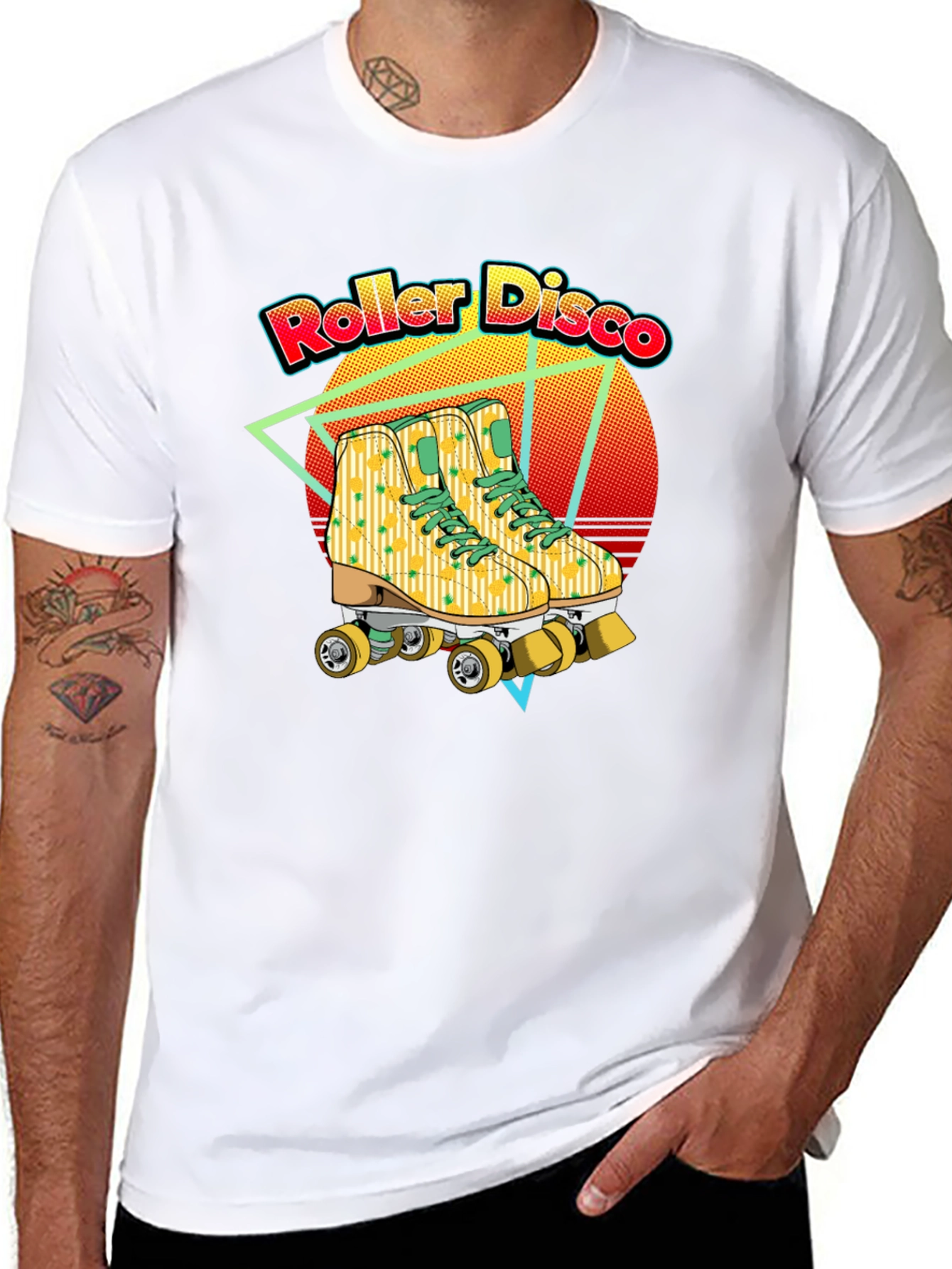 Camiseta Roller Disco Retro Patines Años 80