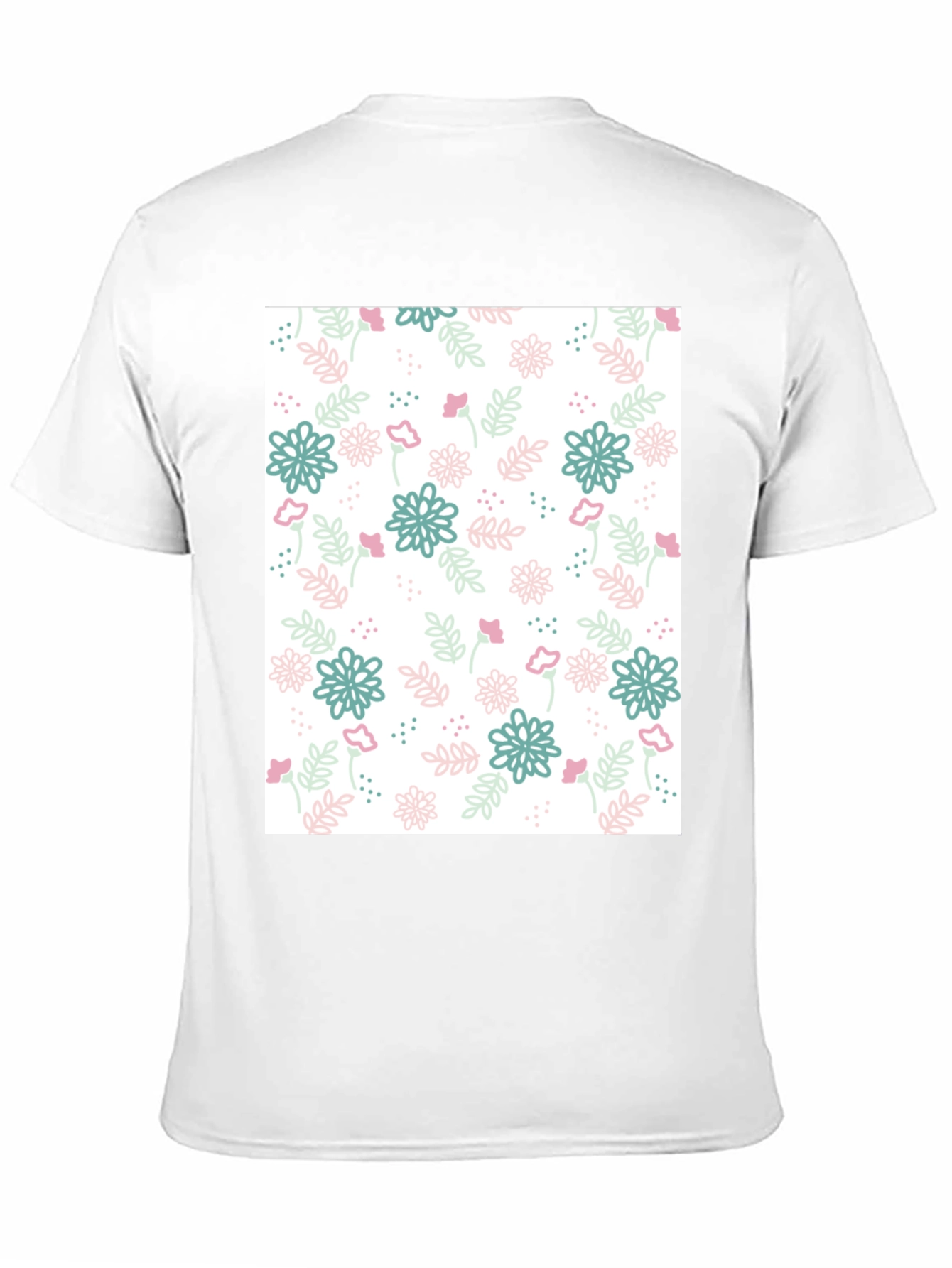 Camiseta Negra Estampado Floral