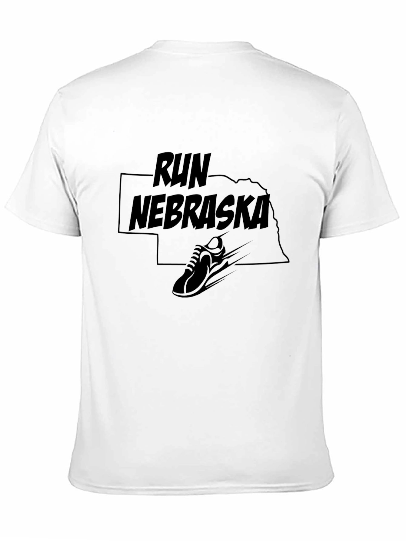 Camiseta Negra Run Nebraska