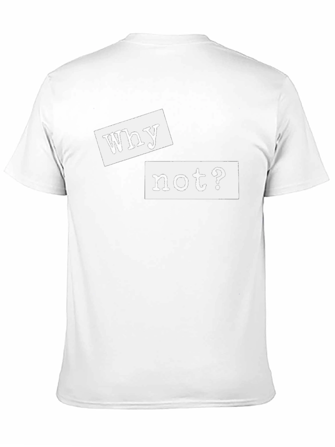 Camiseta Negra con Mensaje Why not?
