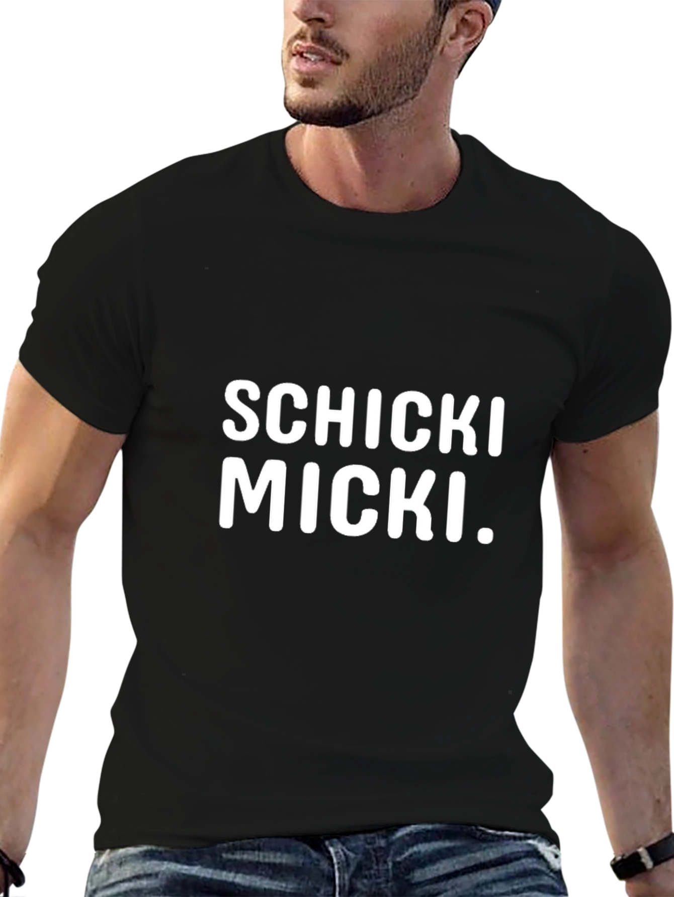 Camiseta Negra Schicki Micki para Hombre