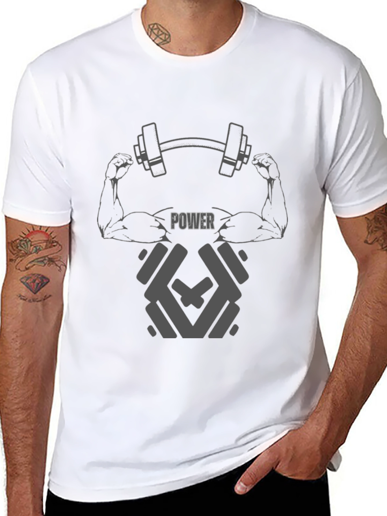 Camiseta Negra Deportiva Power
