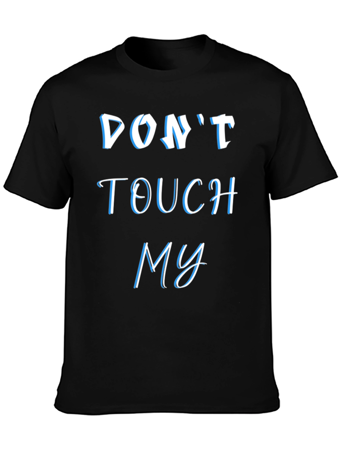 Camiseta Negra: No Me Toques - Estilo y Actitud