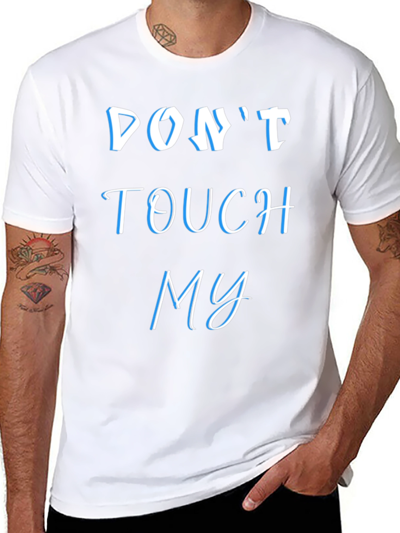 Camiseta Negra: No Me Toques - Estilo y Actitud