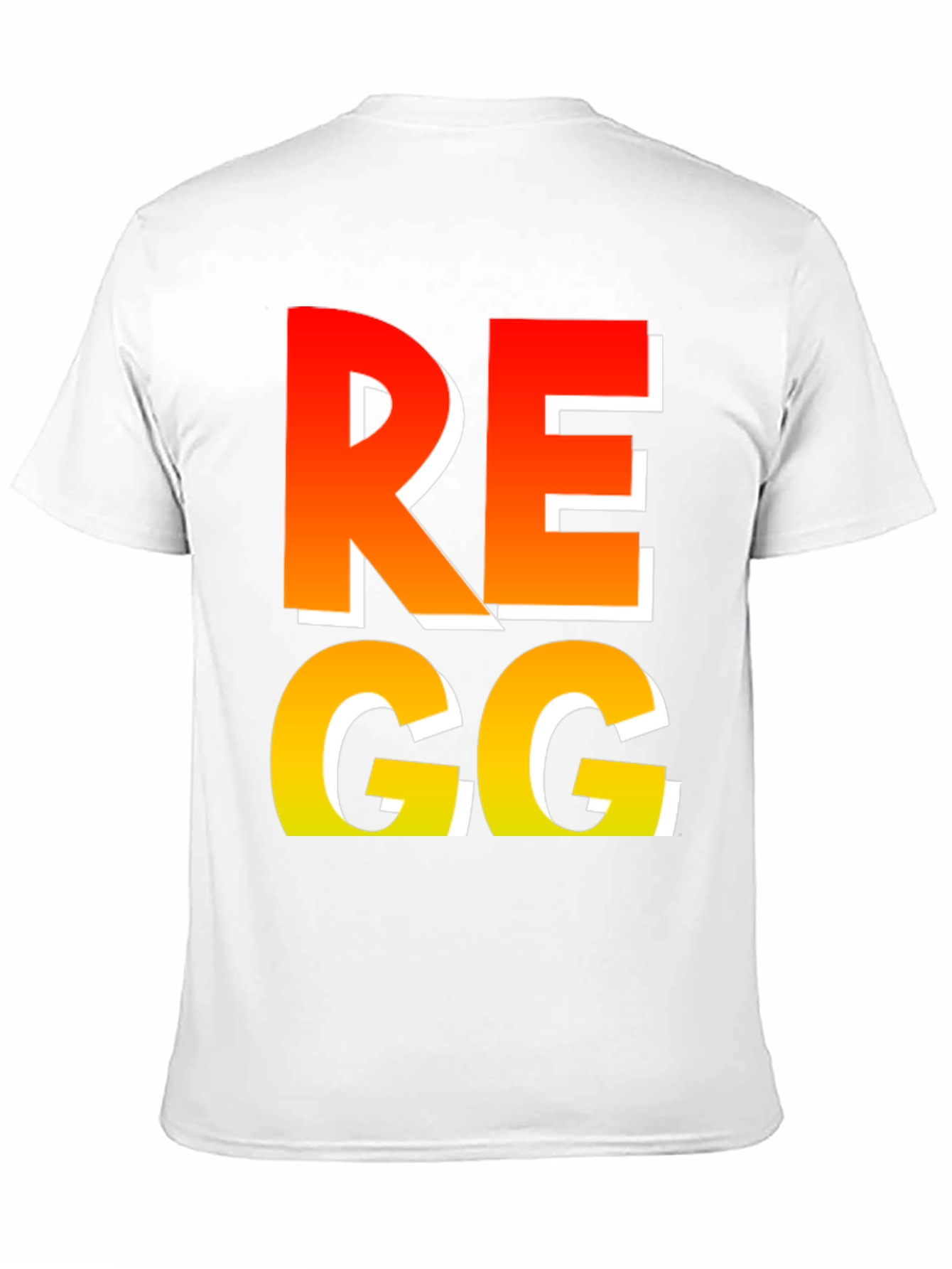 Camiseta Regg Degradado Naranja Amarillo Diseño Moderno