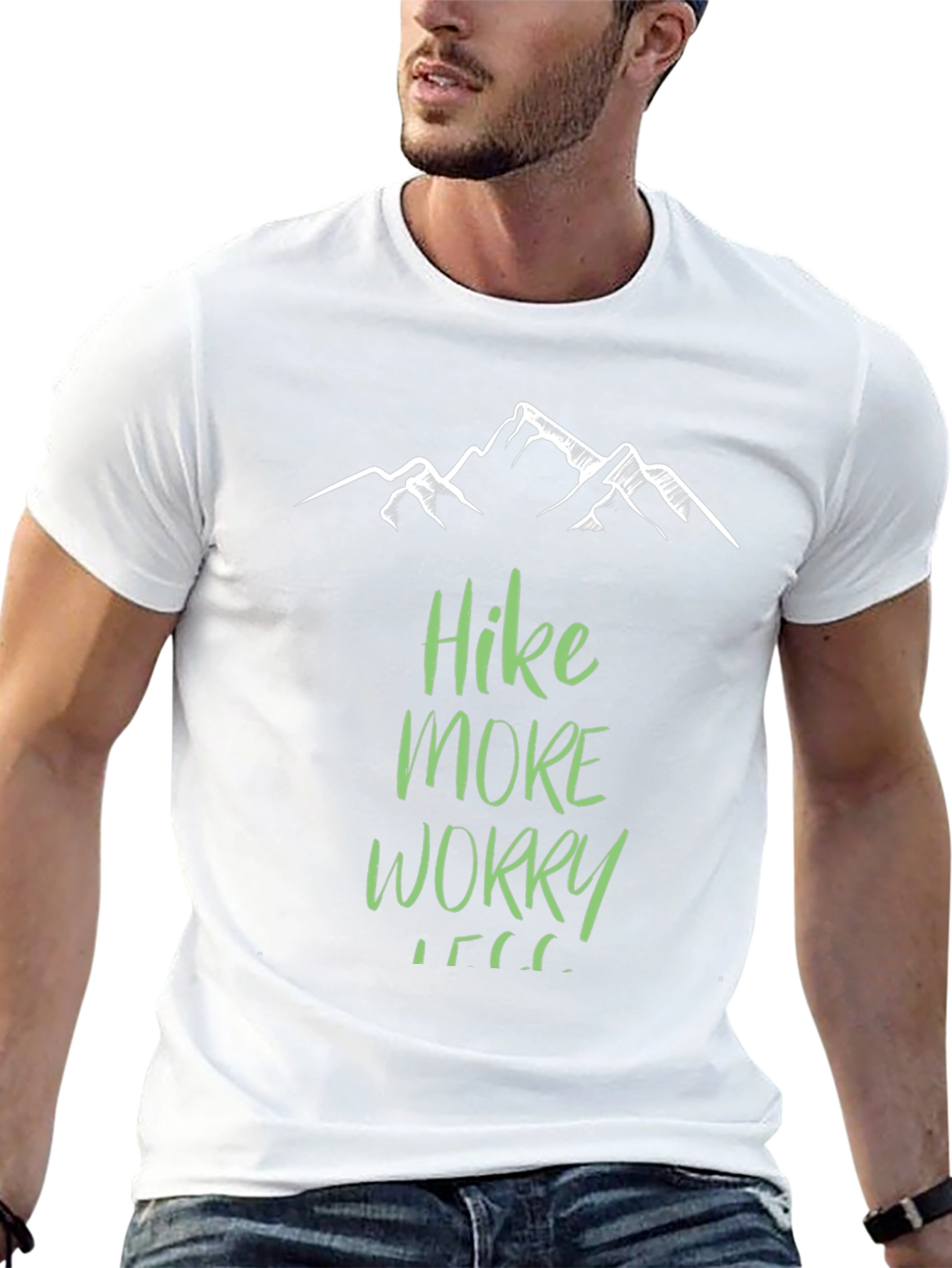 Camiseta Negra Hike More Worry Less