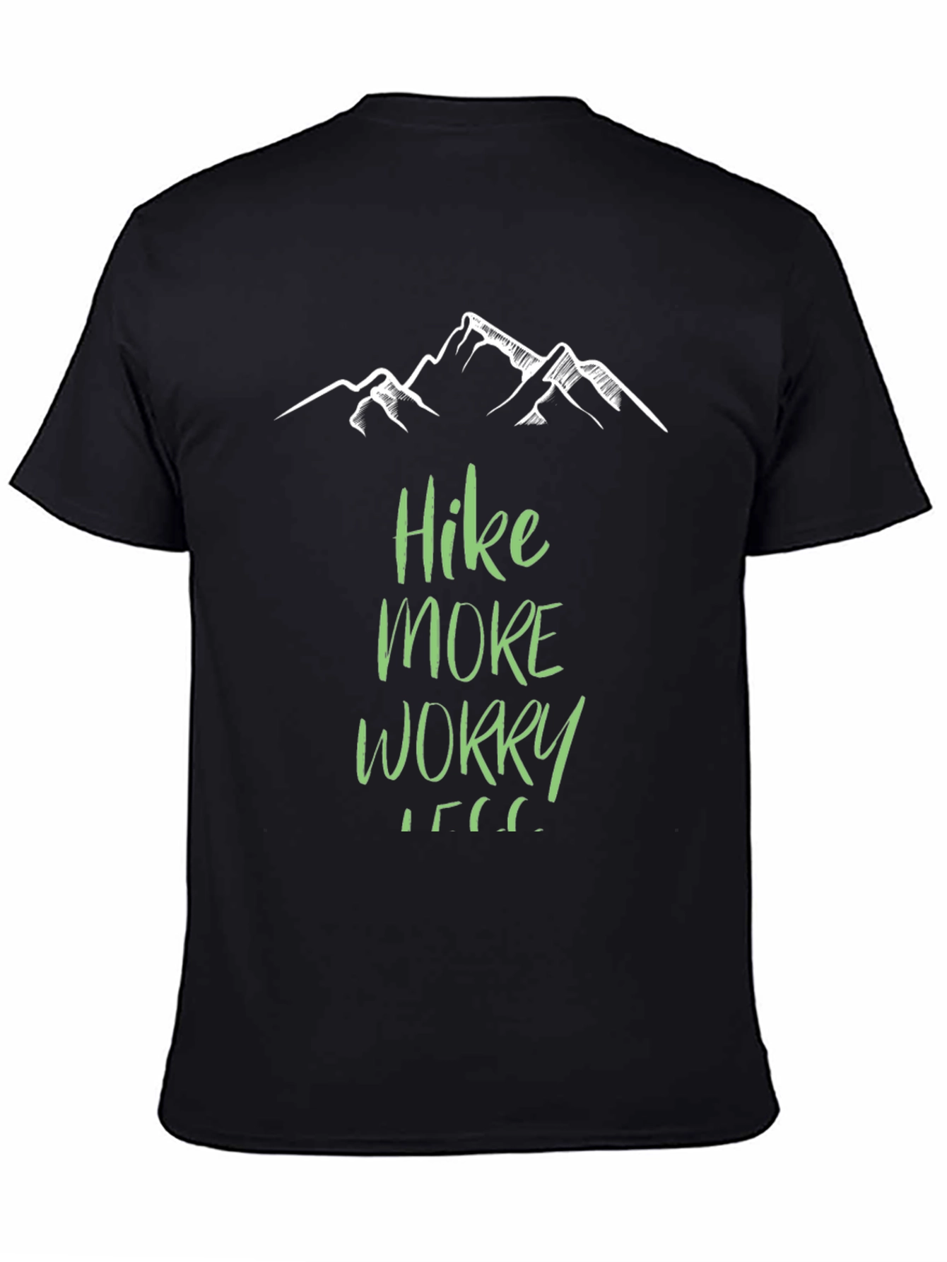 Camiseta Negra Hike More Worry Less