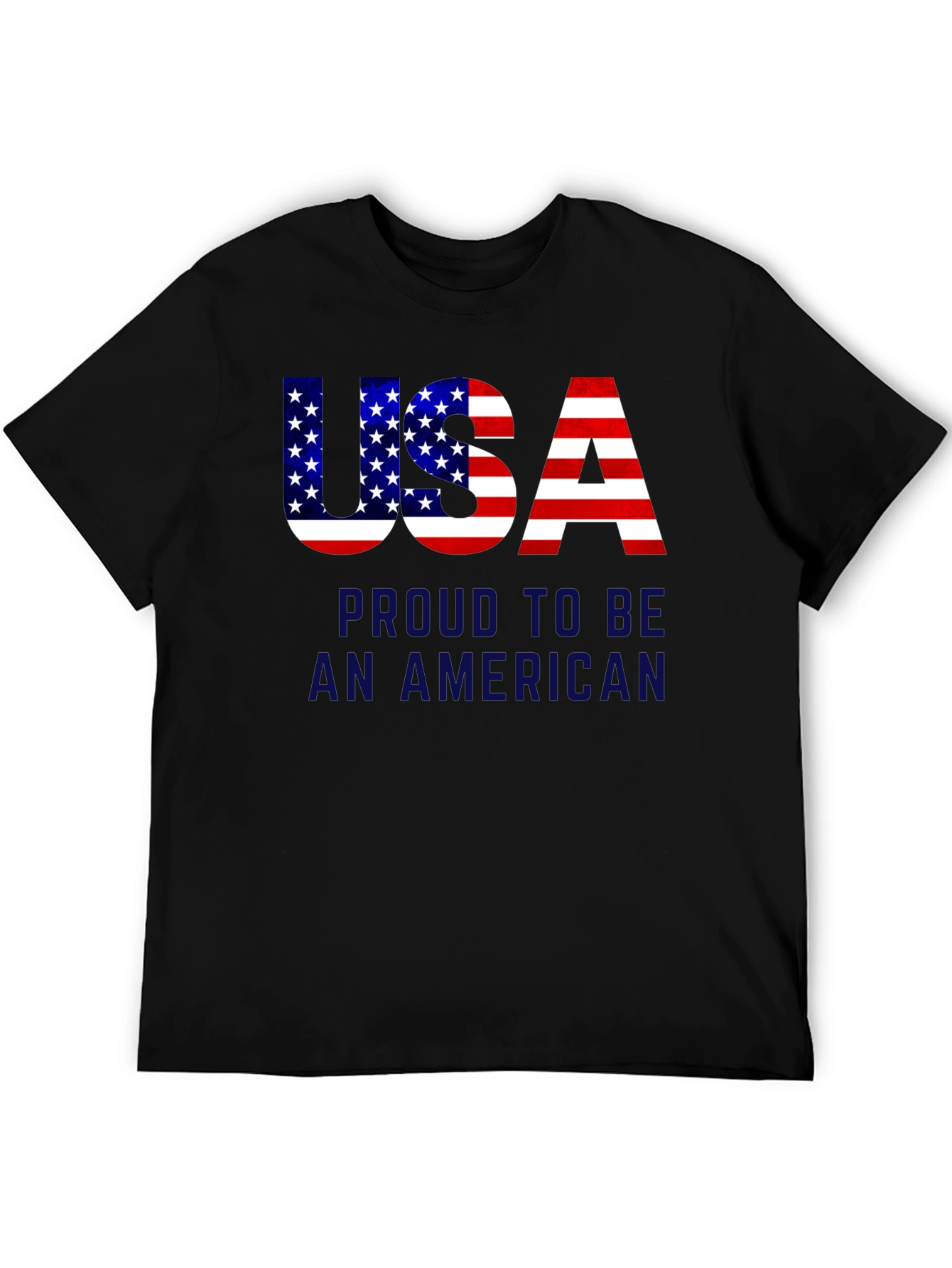 Camiseta Negra USA Proud to be American