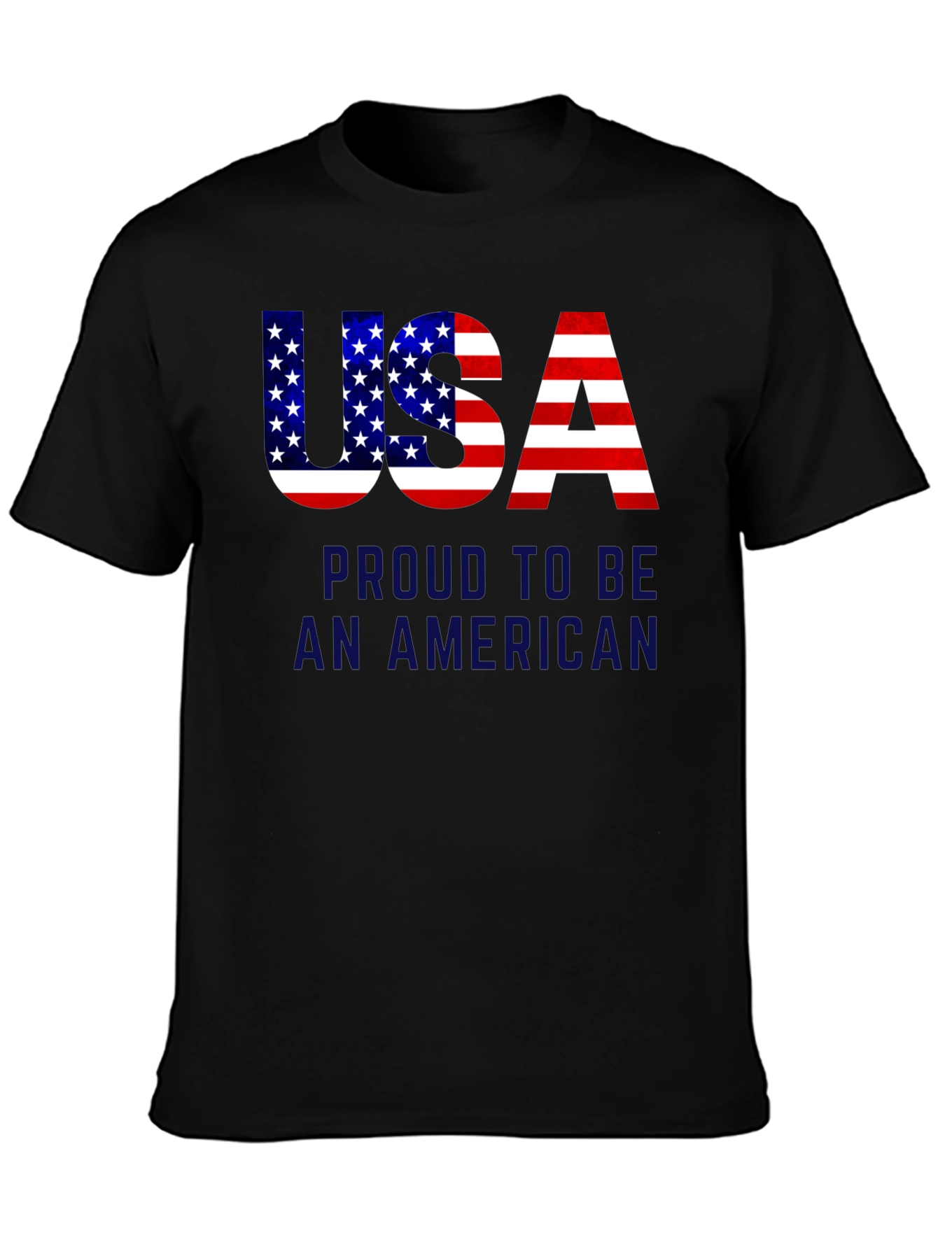 Camiseta Negra USA Proud to be American