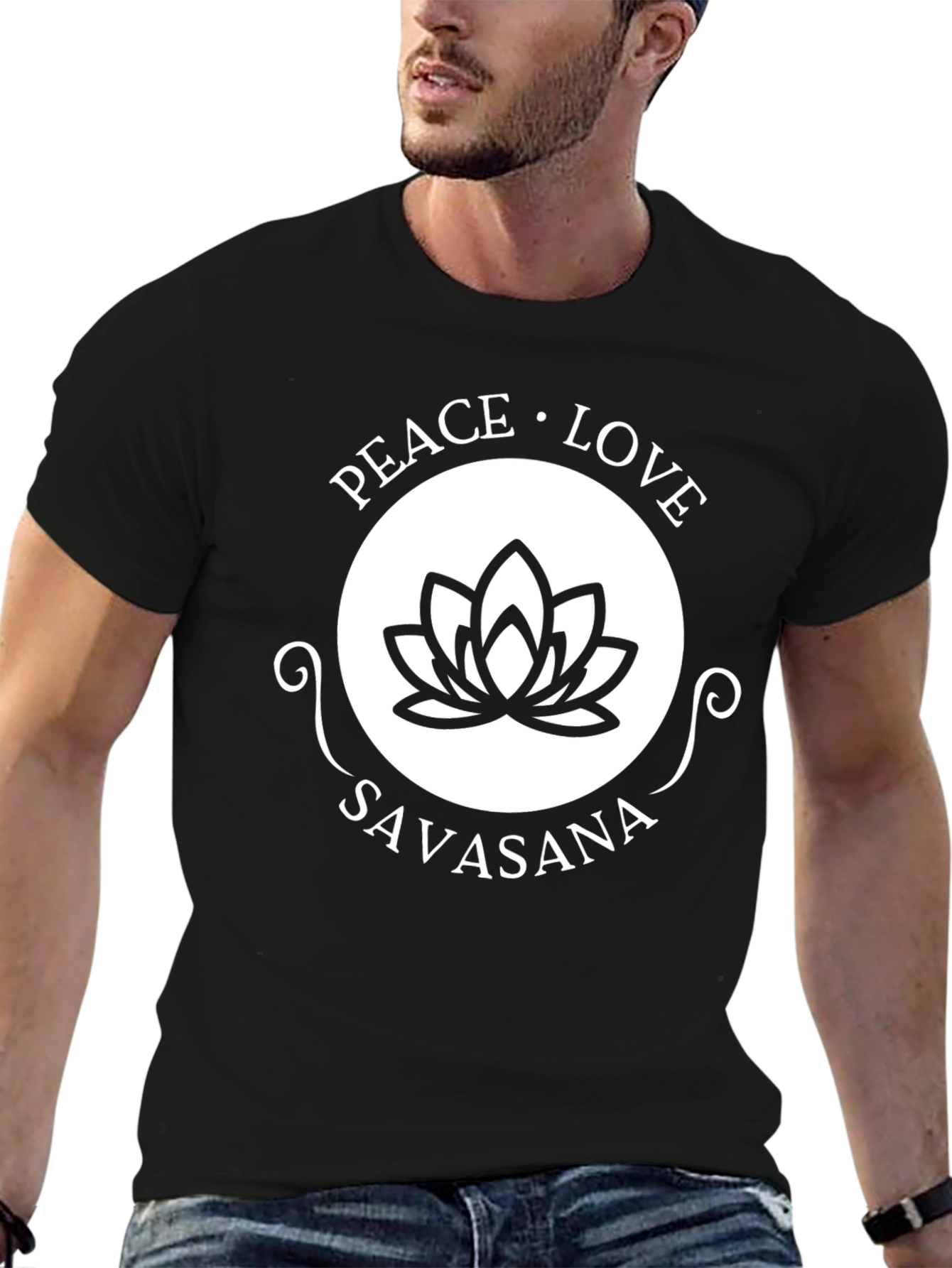 Camiseta Yoga Paz Amor Savasana