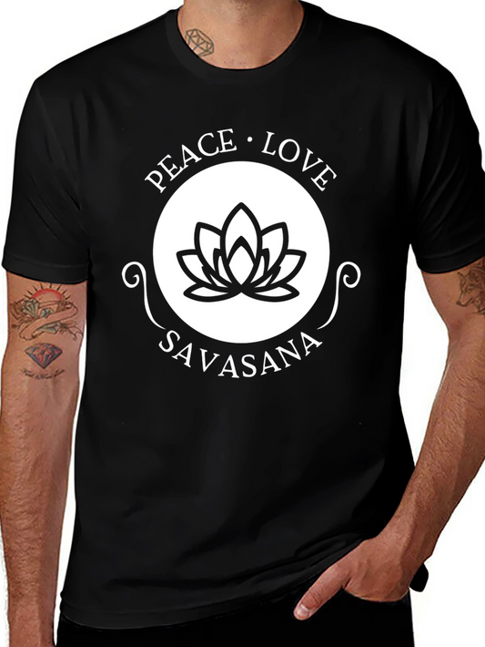 Camiseta Yoga Paz Amor Savasana