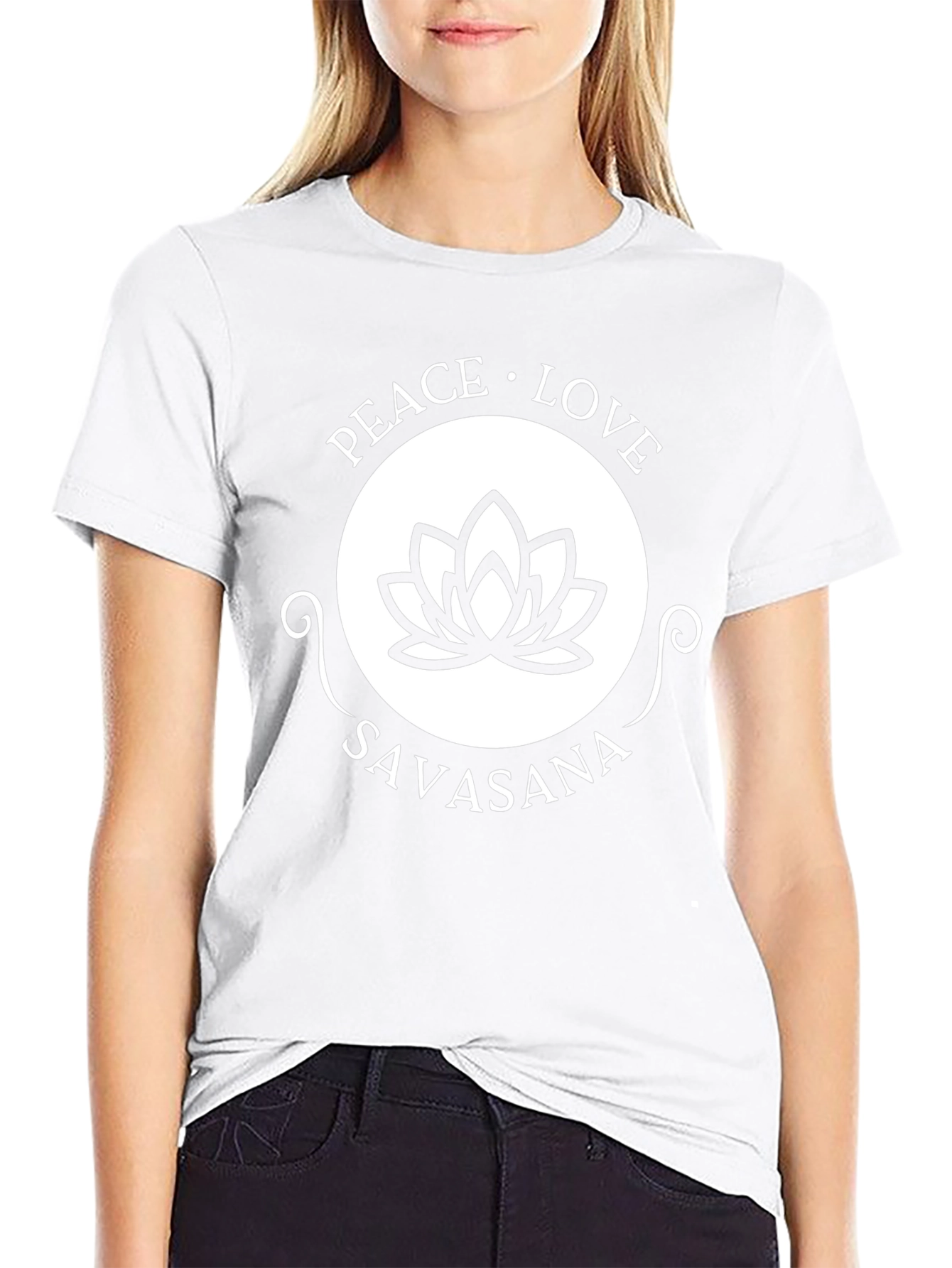 Camiseta Yoga Paz Amor Savasana