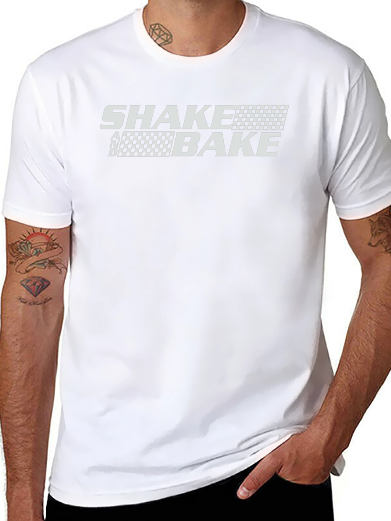 Camiseta Negra Shake and Bake Estilo Racing