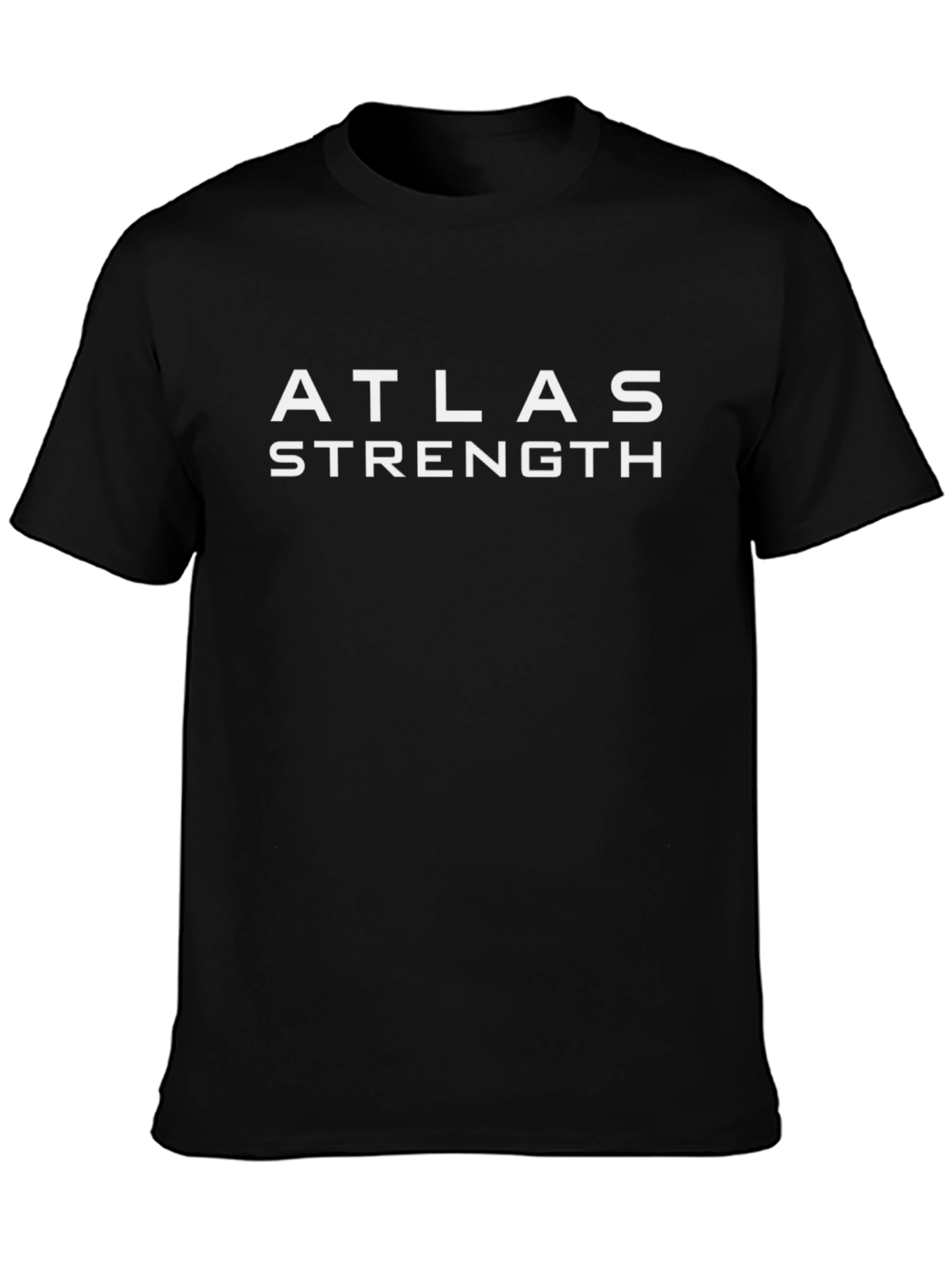 Camiseta Atlas Strength Negra para Hombre
