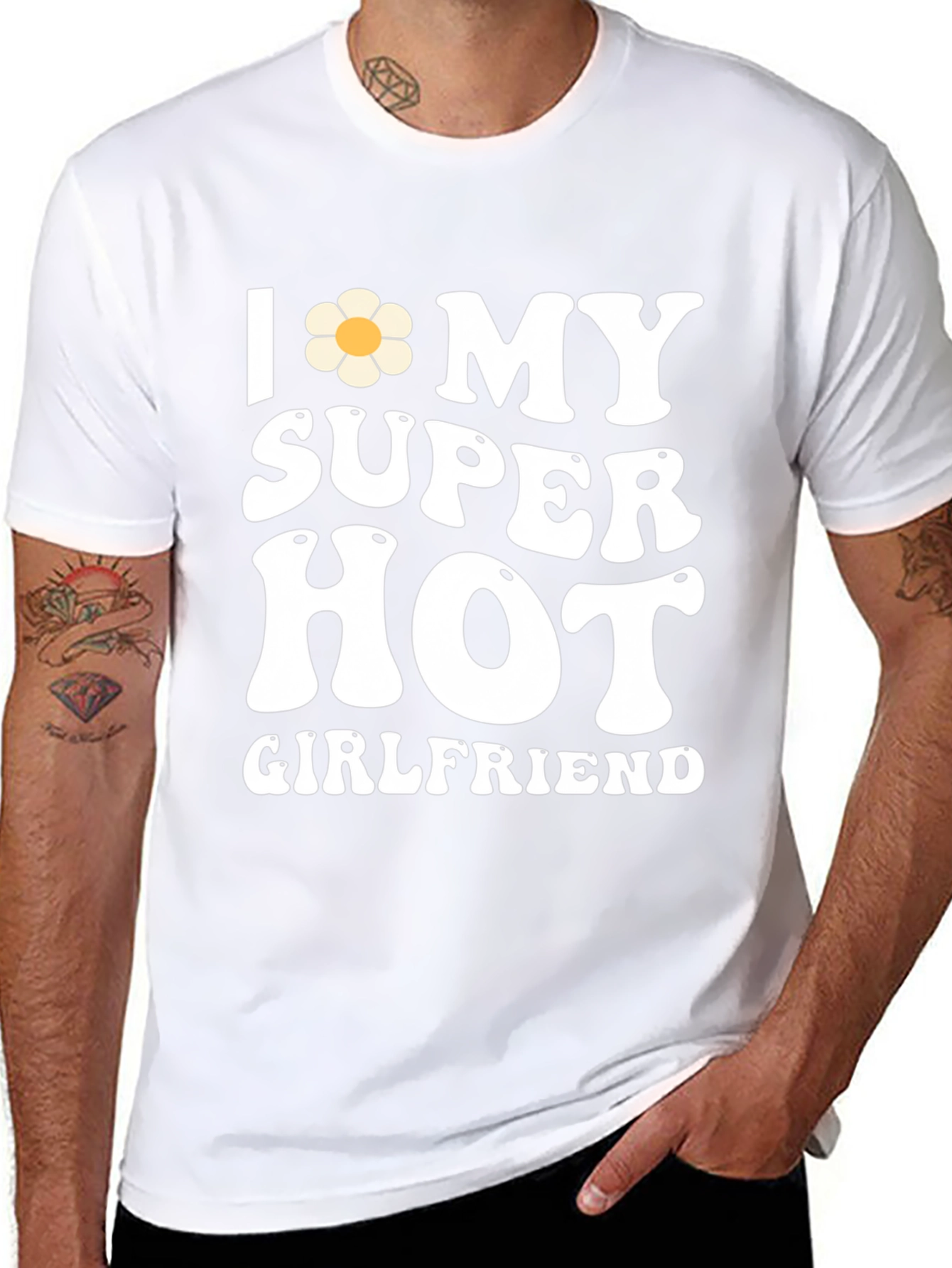 Camiseta Hombre: Amo a mi Novia Súper Sexy