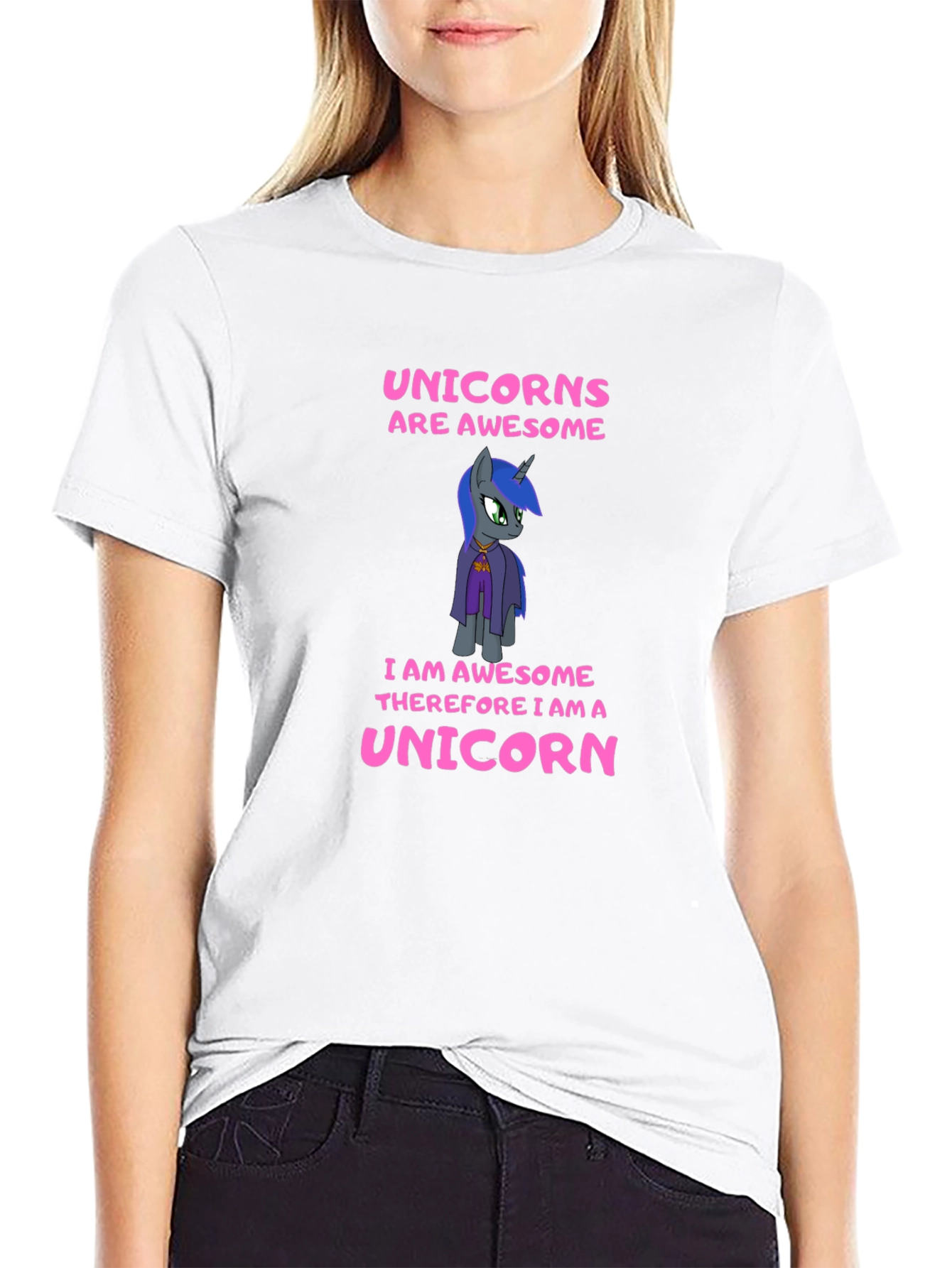 Camiseta Negra Unicornios Are Awesome