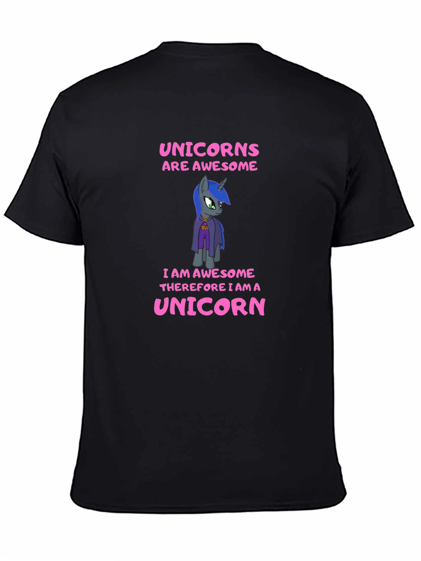 Camiseta Negra Unicornios Are Awesome