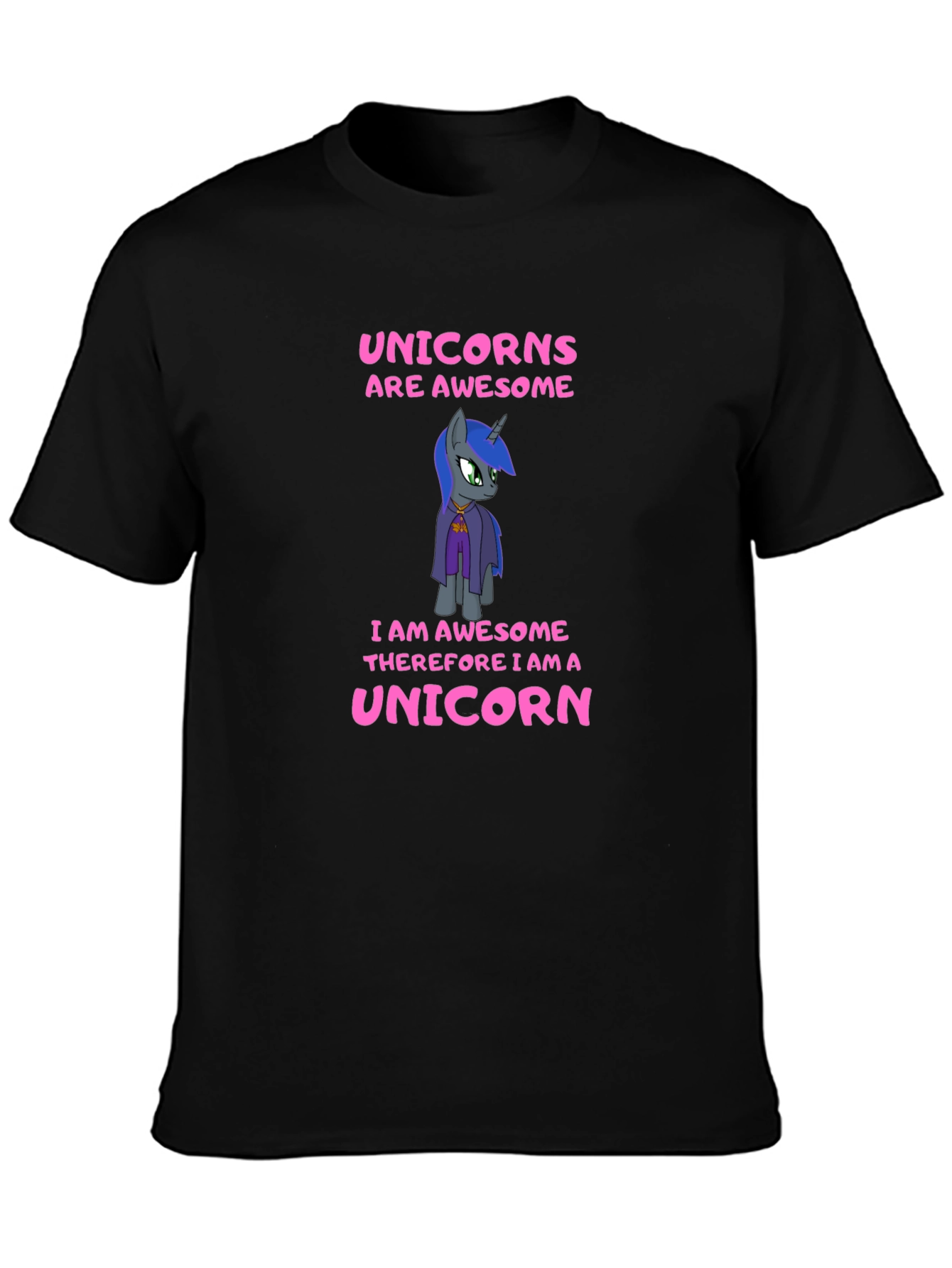 Camiseta Negra Unicornios Are Awesome