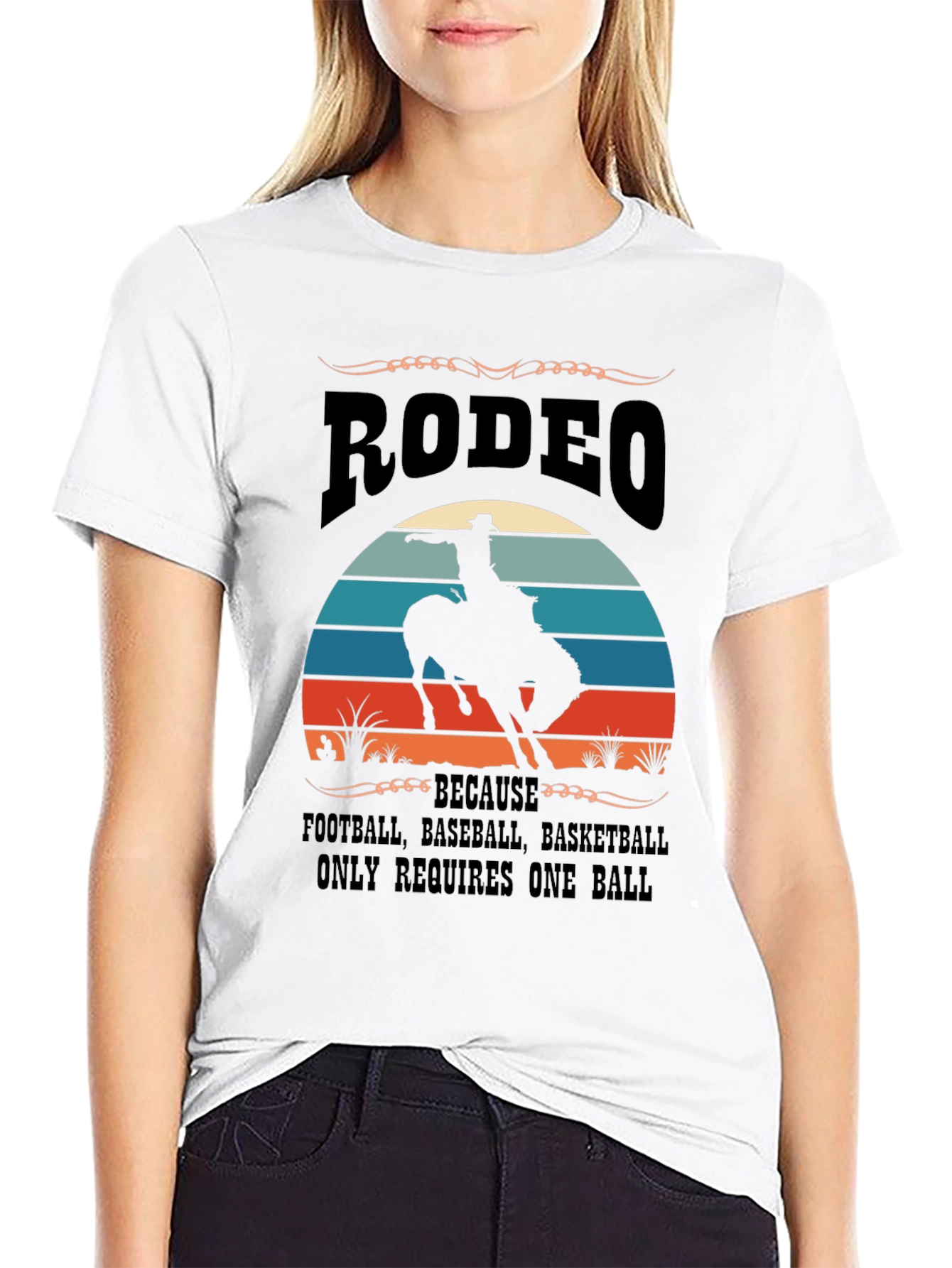 Camiseta Rodeo - Requiere Más Que Una Bola