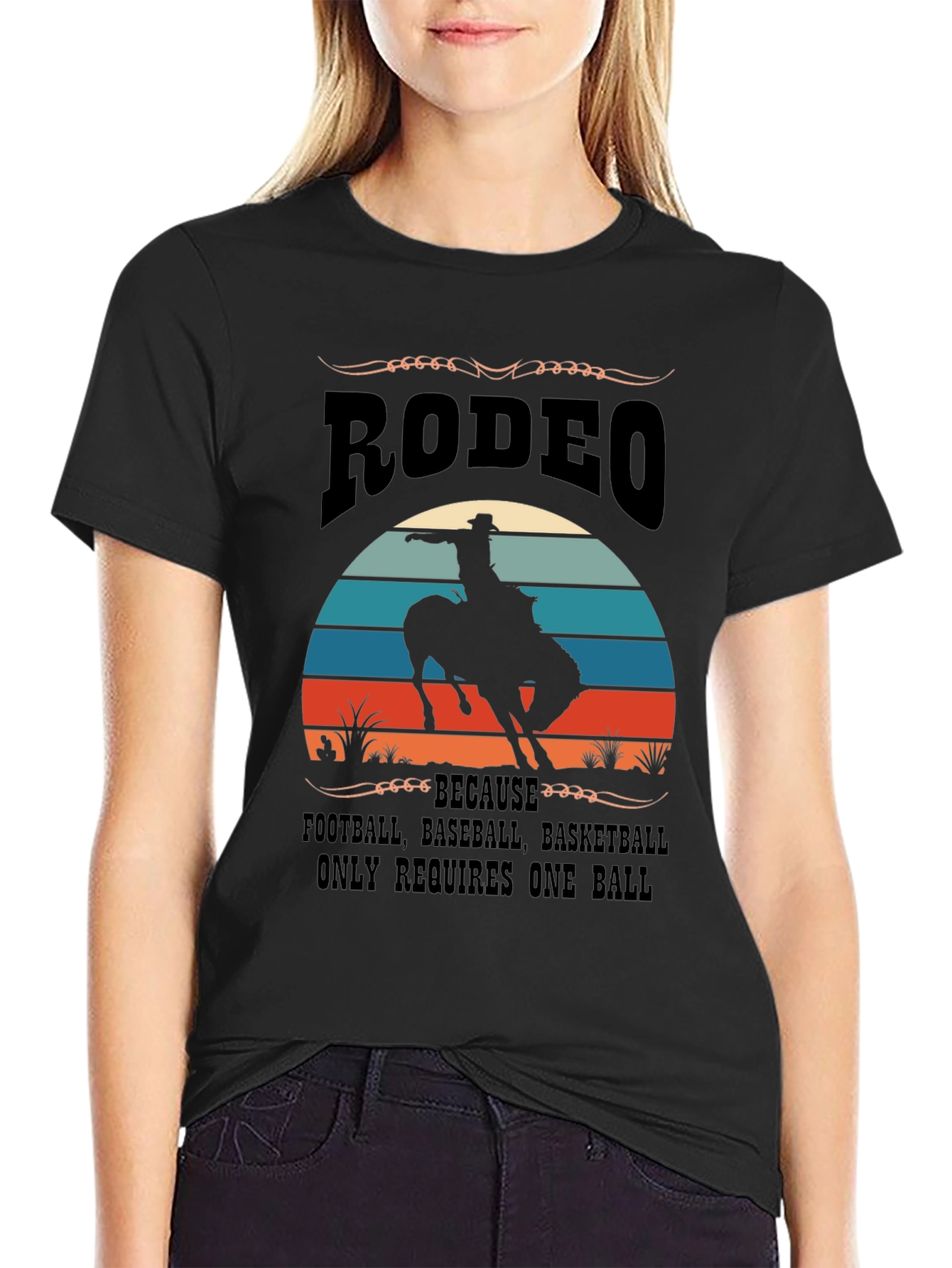 Camiseta Rodeo - Requiere Más Que Una Bola