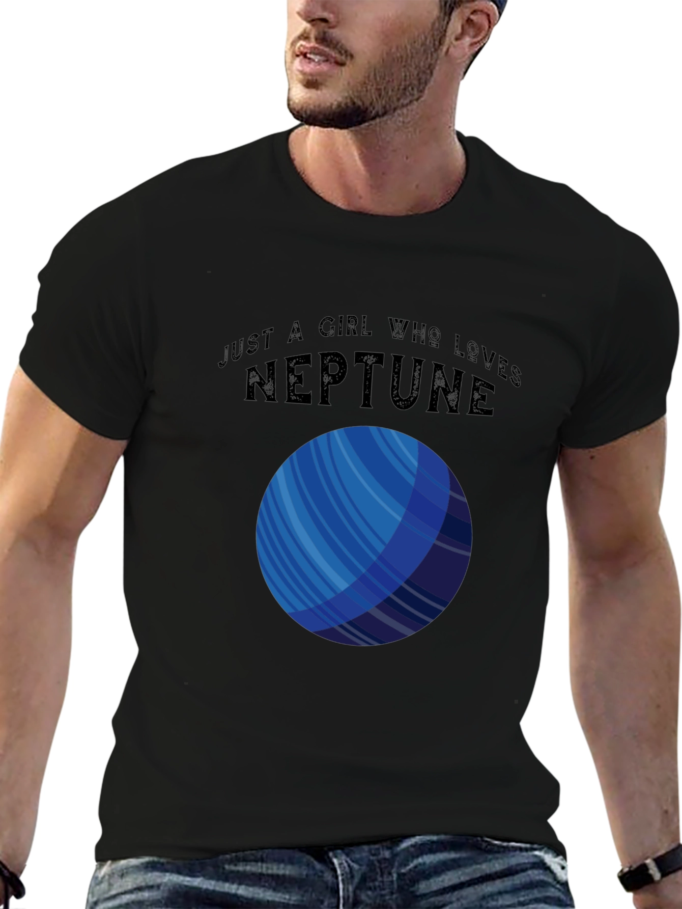 Camiseta Negra Amo Neptuno Unisex