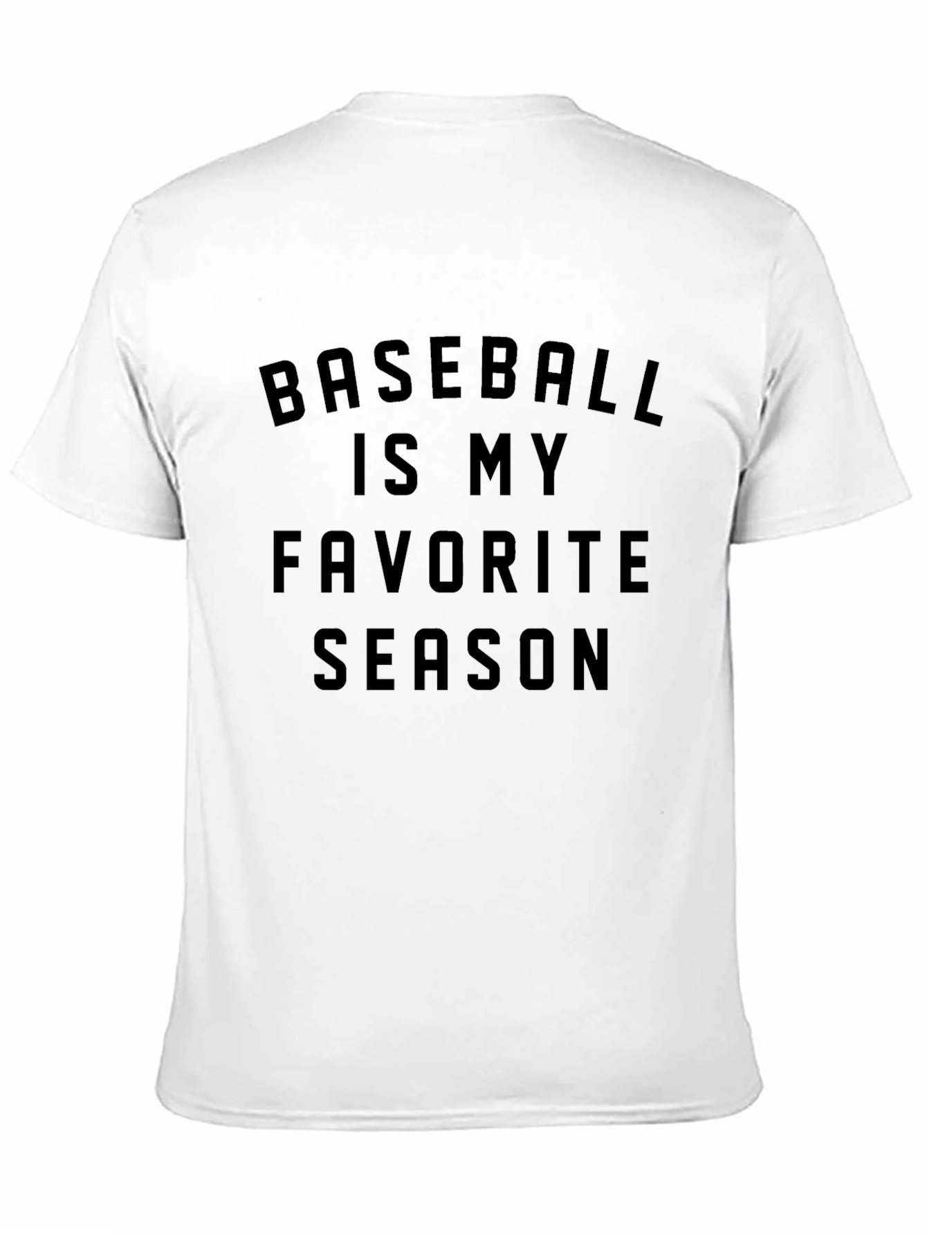 Camiseta Negra Béisbol es mi Temporada Favorita