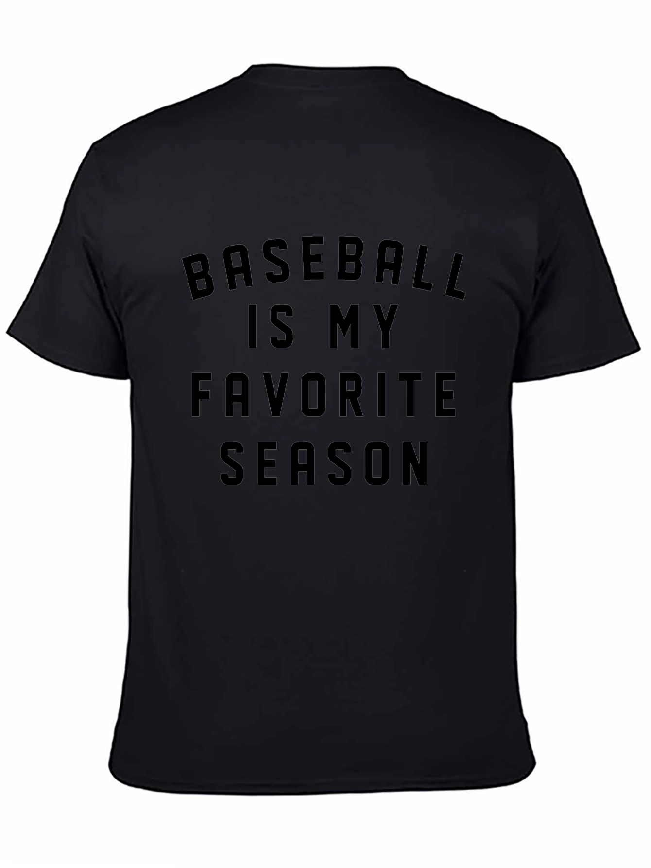 Camiseta Negra Béisbol es mi Temporada Favorita